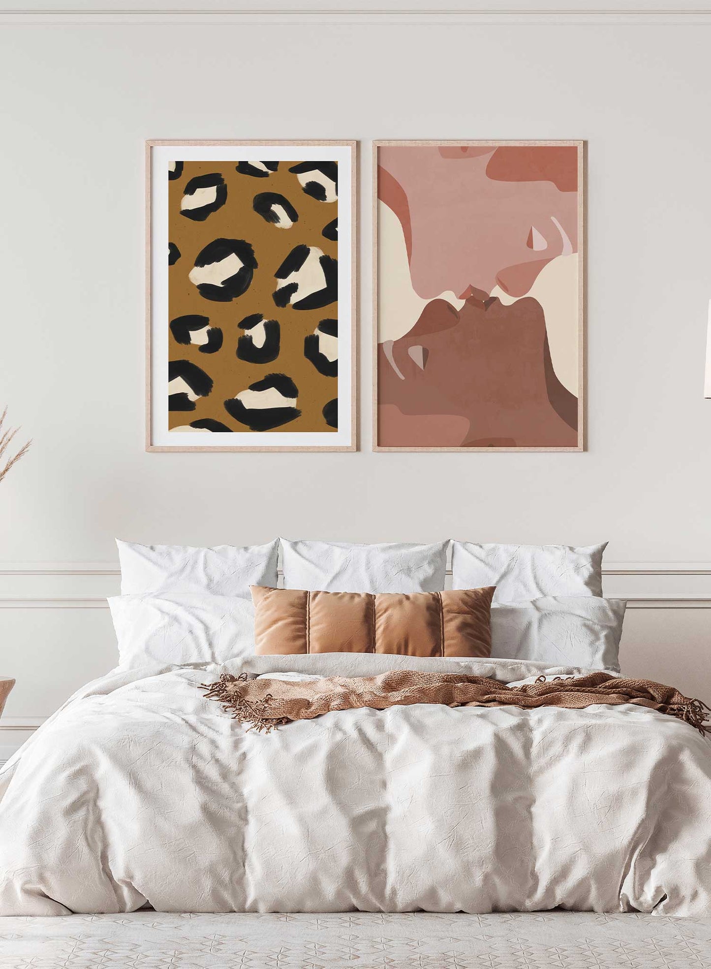 Cheetah Print is a minimalist illustration of the close-up view of a cheetah print by Opposite Wall.