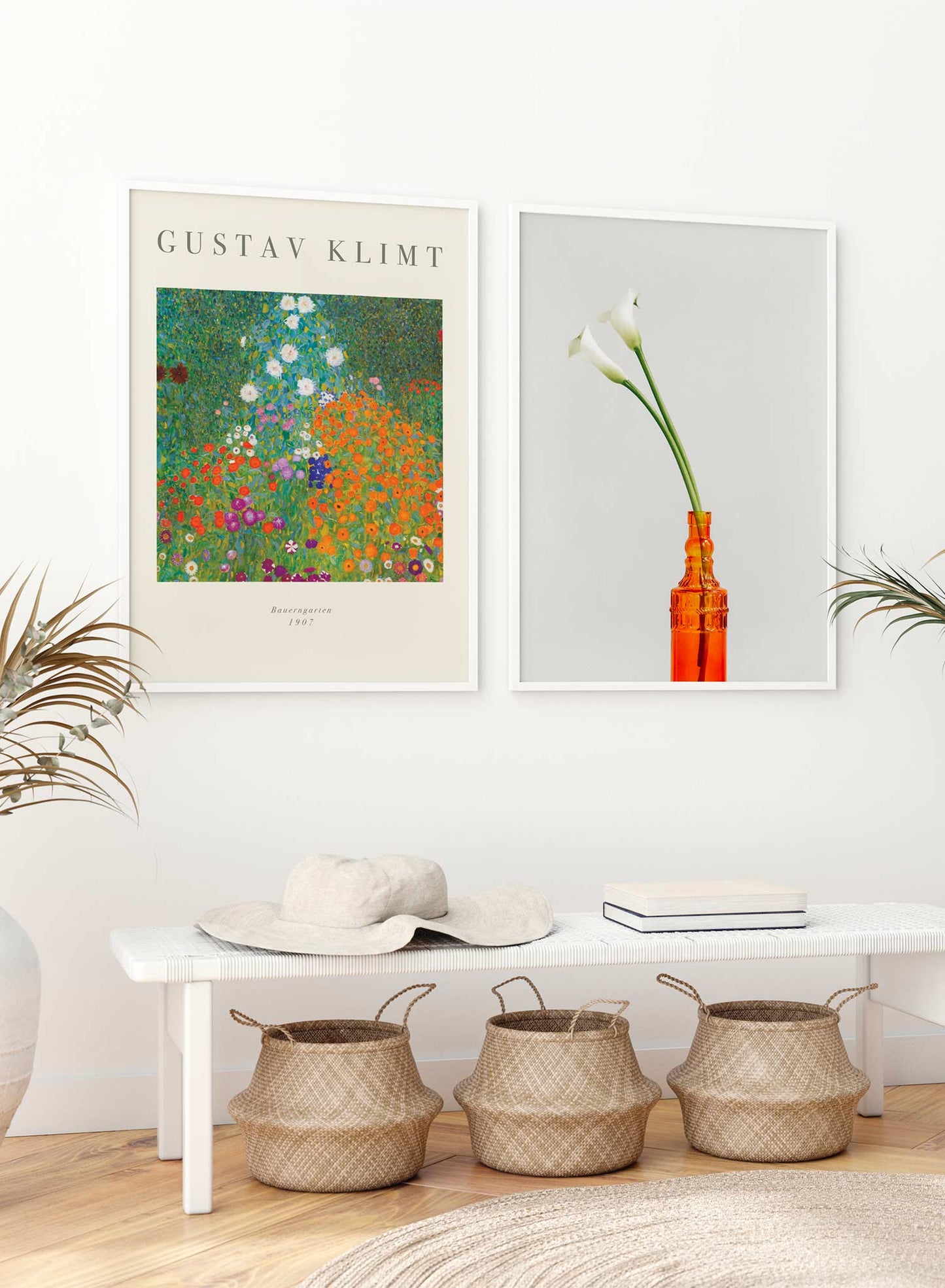 Flower Garden is a minimalist artwork by Opposite Wall of Gustav Klimt's Bauerngarten from 1907.