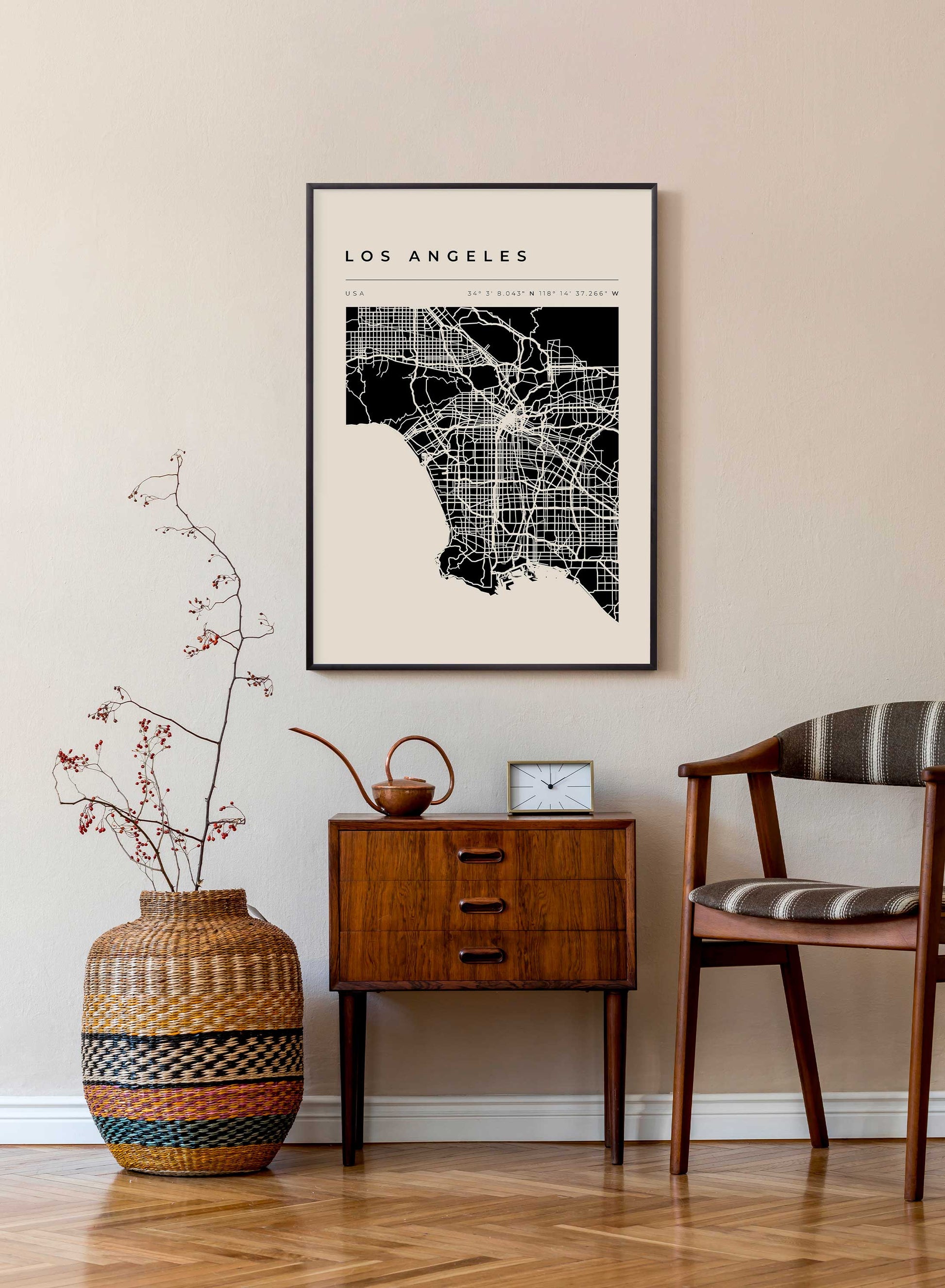 Los Angeles Map, Poster | Oppositewall.com