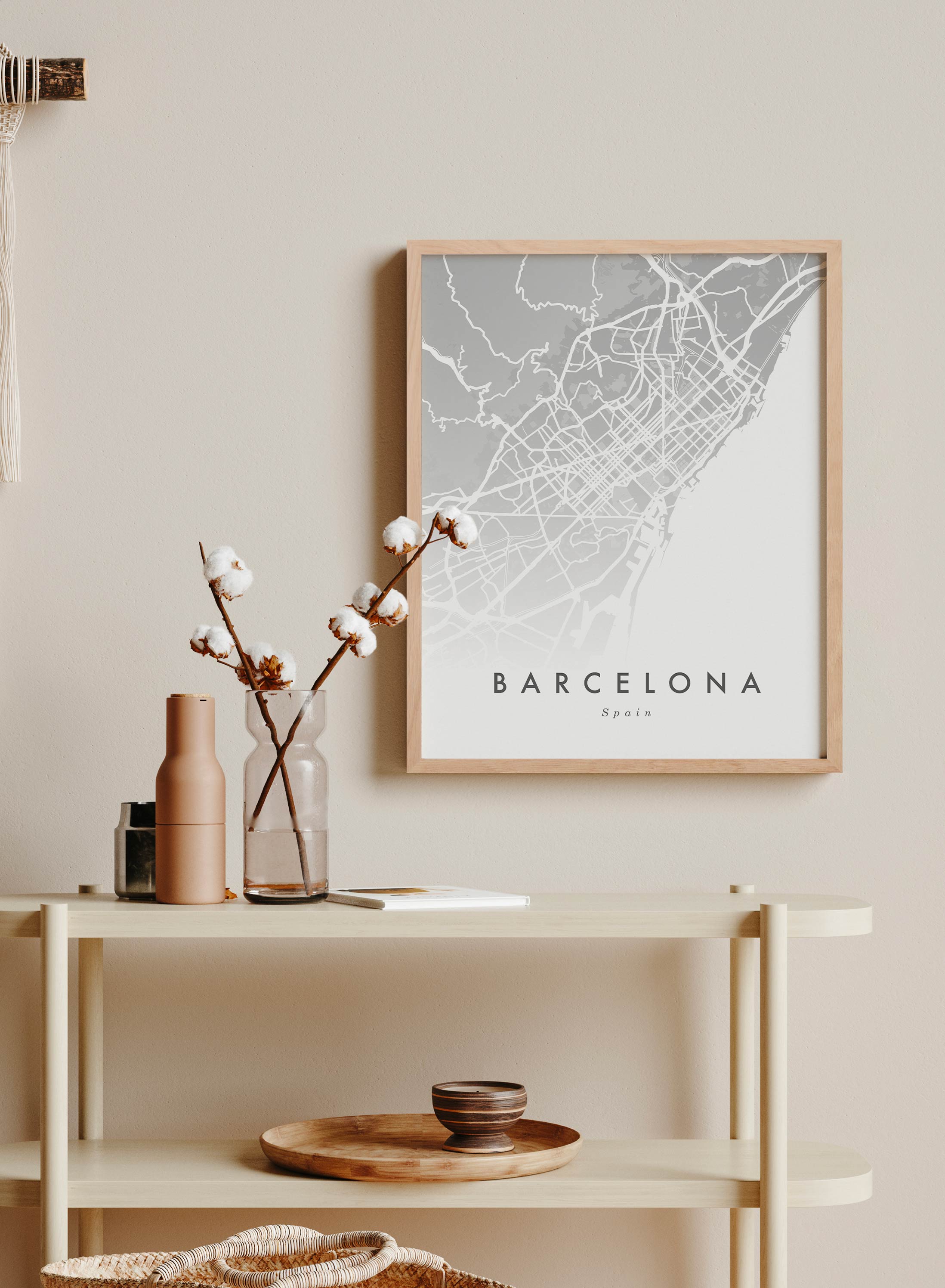 Barcelona Map | Shop Posters & Prints Online at Opposite Wall