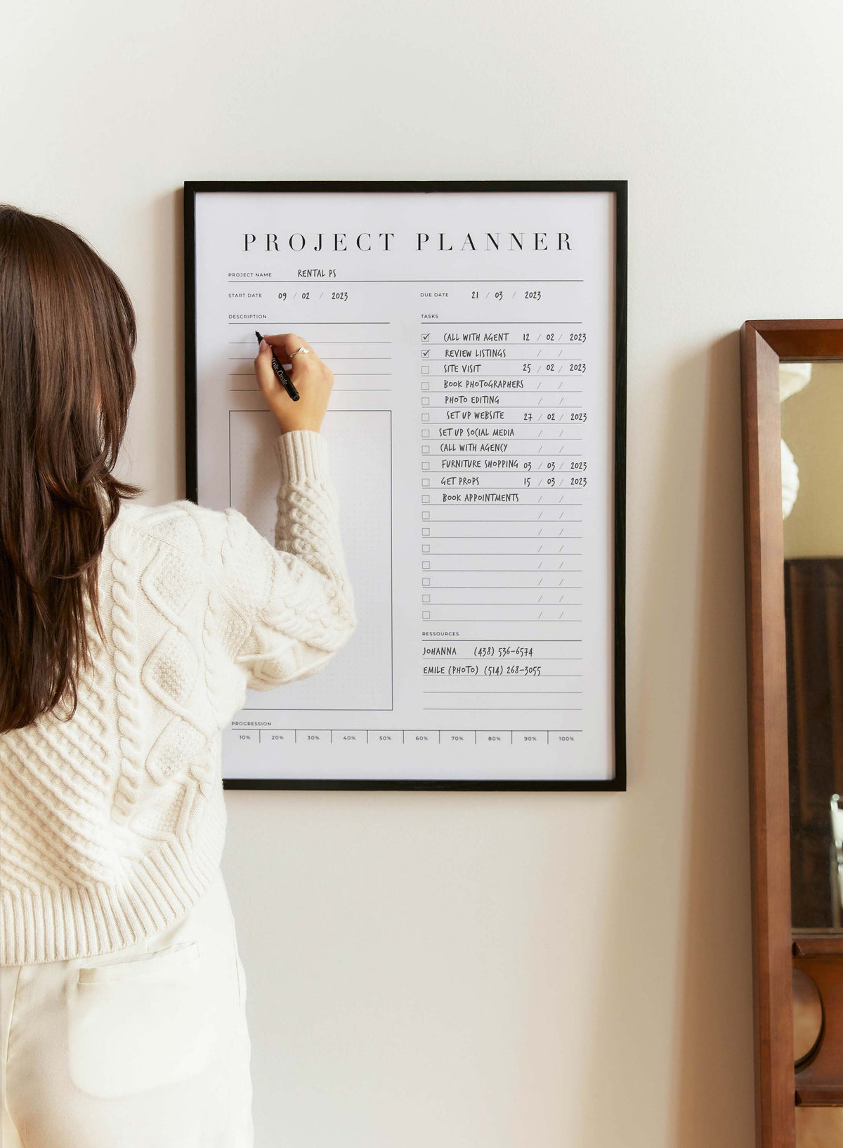 Oppisite Project Project Planner | Shop Posters & Prints Online at Opposite Wall