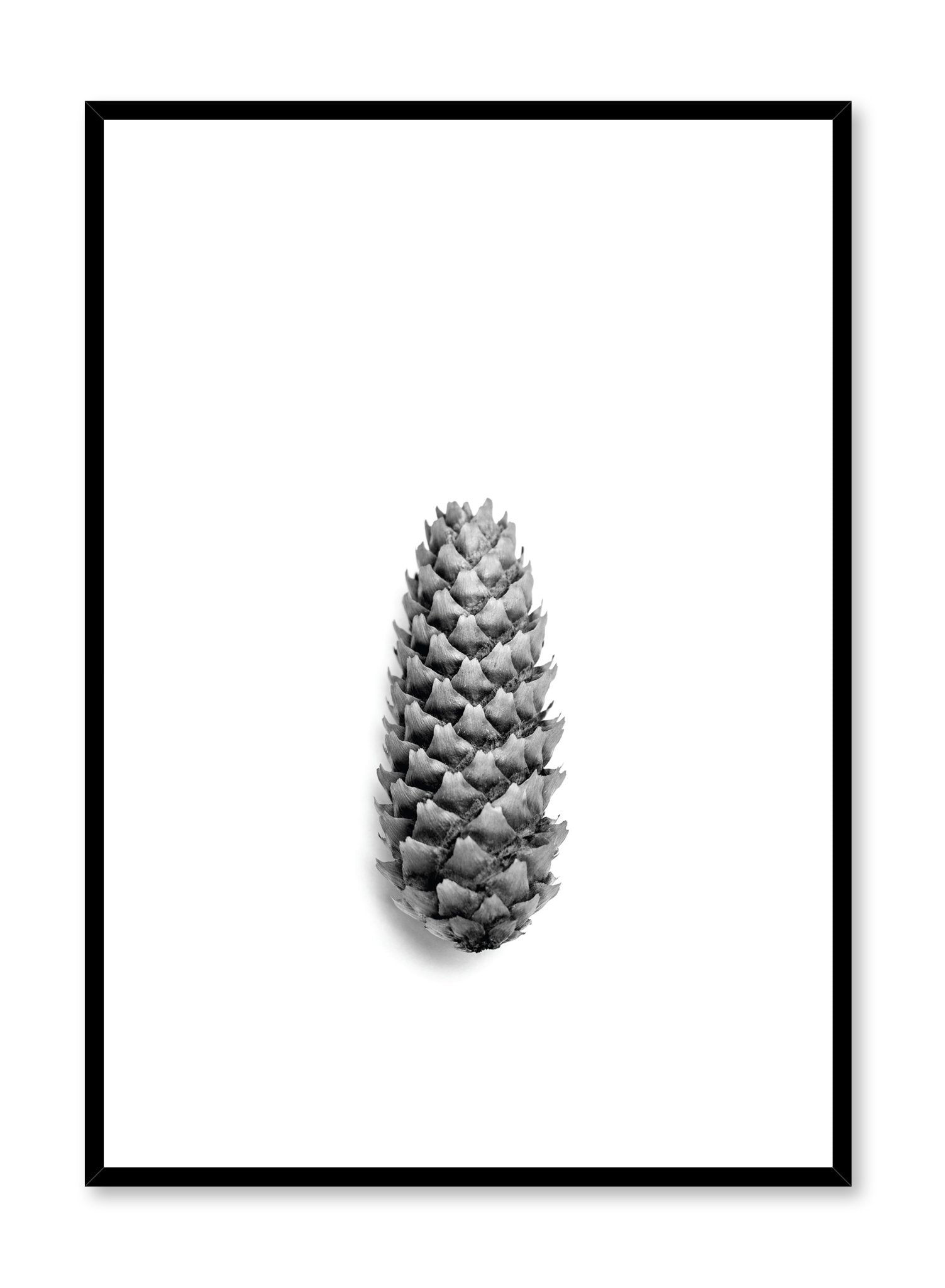 Modern minimalist poster by Opposite Wall with trendy black and white art photo -  Pretty Pine