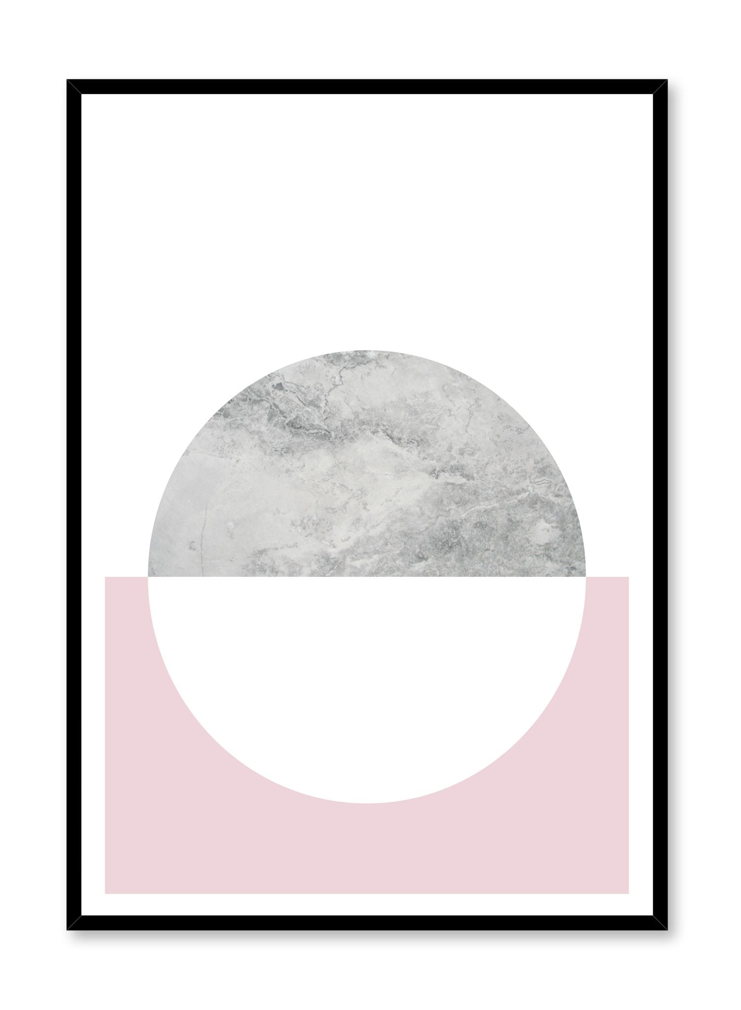minimalist poster by Opposite Wall with trendy pink and marble abstract graphic design Heavenly