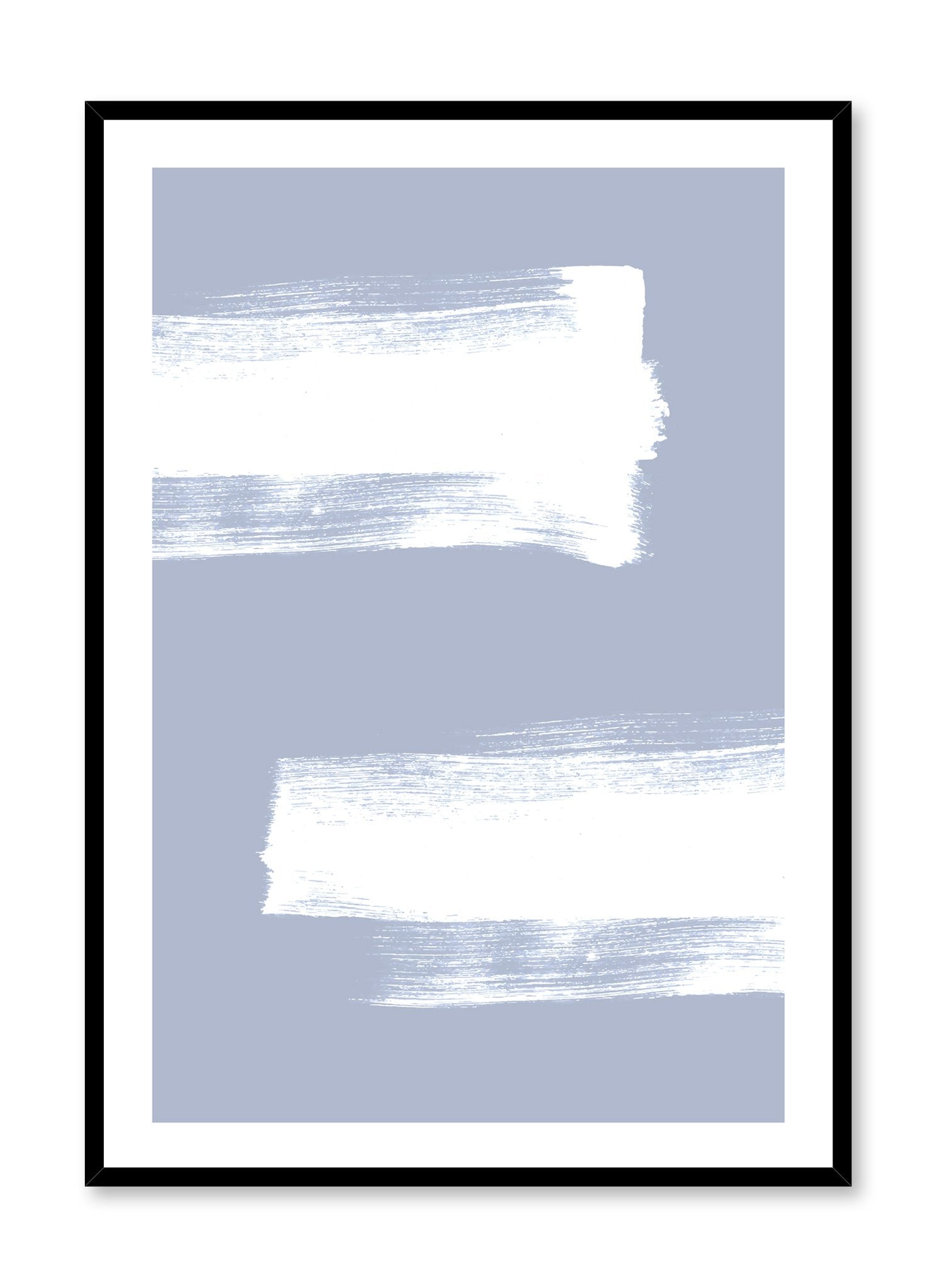 minimalist art print by Opposite Wall with Strokes abstract design