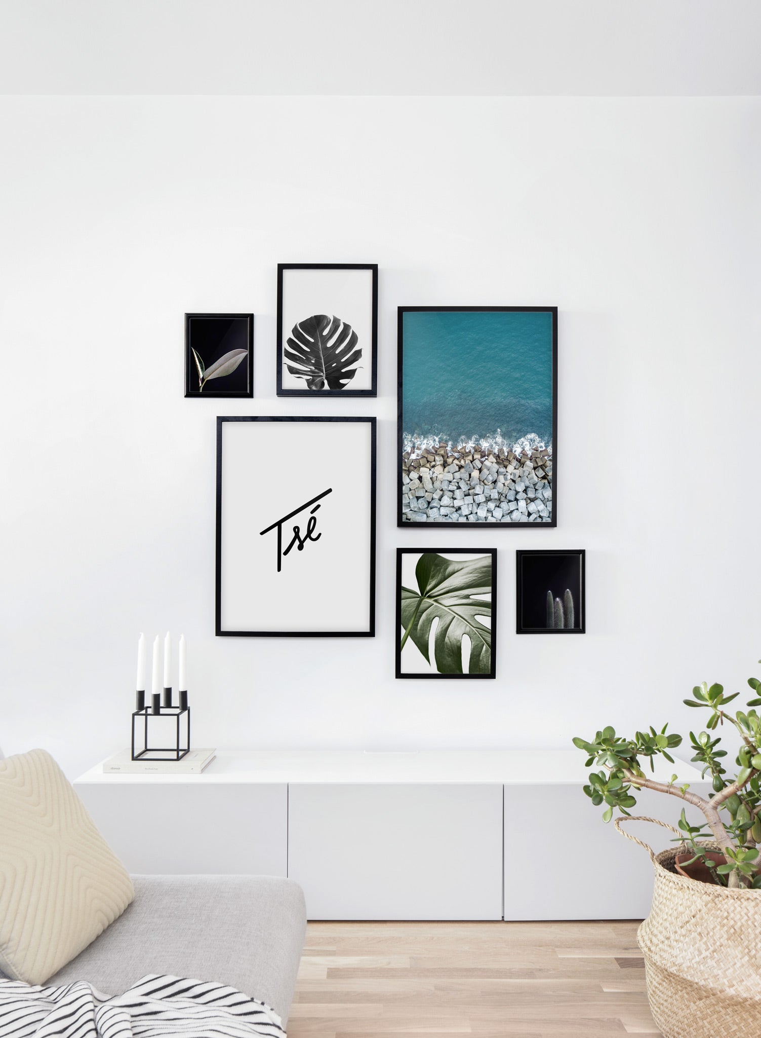 Scandinavian print by Opposite Wall with Stones art photo - Living room wall gallery