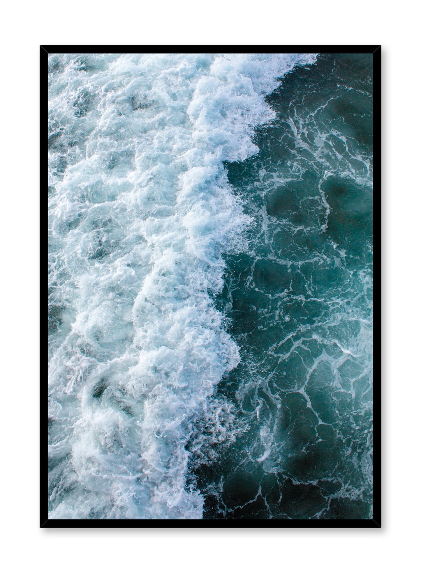 Modern minimalist poster by Opposite Wall with Emerald waters photography
