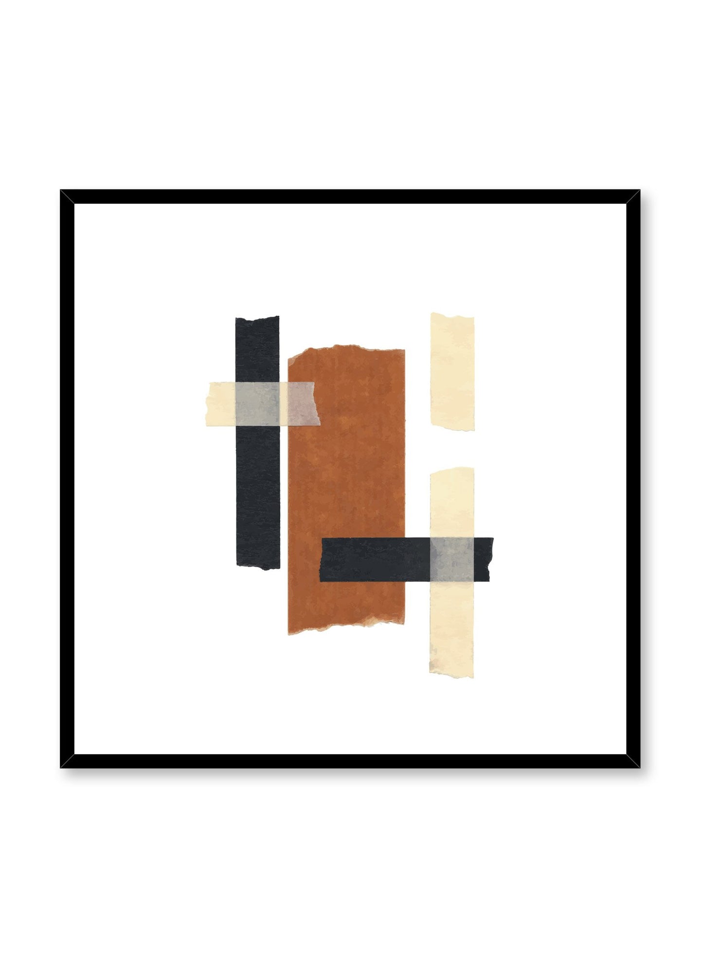 Modern minimalist poster by Opposite Wall with abstract Collage No.1 in square format