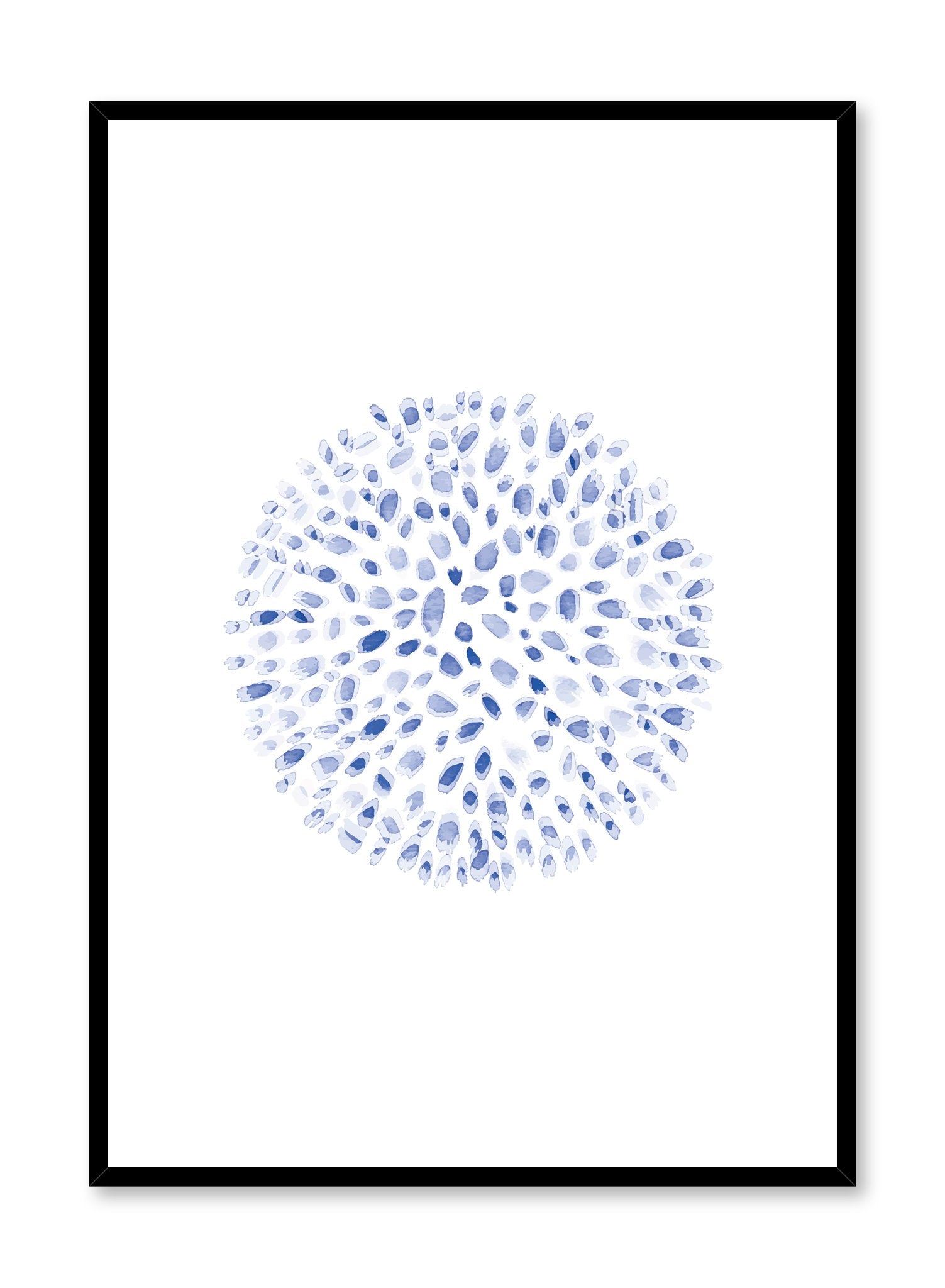 Modern minimalist poster by Opposite Wall with abstract illustration of Blue Dreams