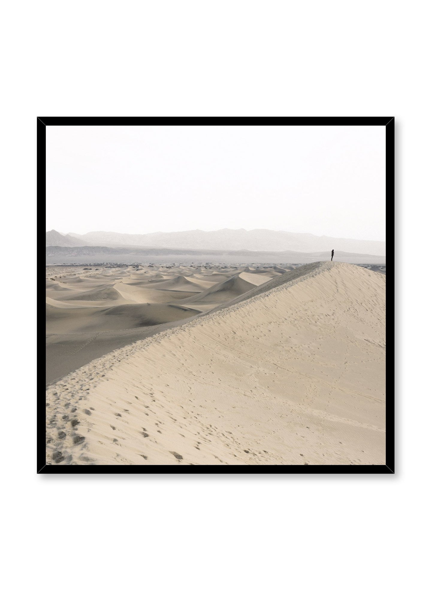 Scandinavian art print by Opposite Wall with trendy landscape art photo - Solitude in the Desert in square format