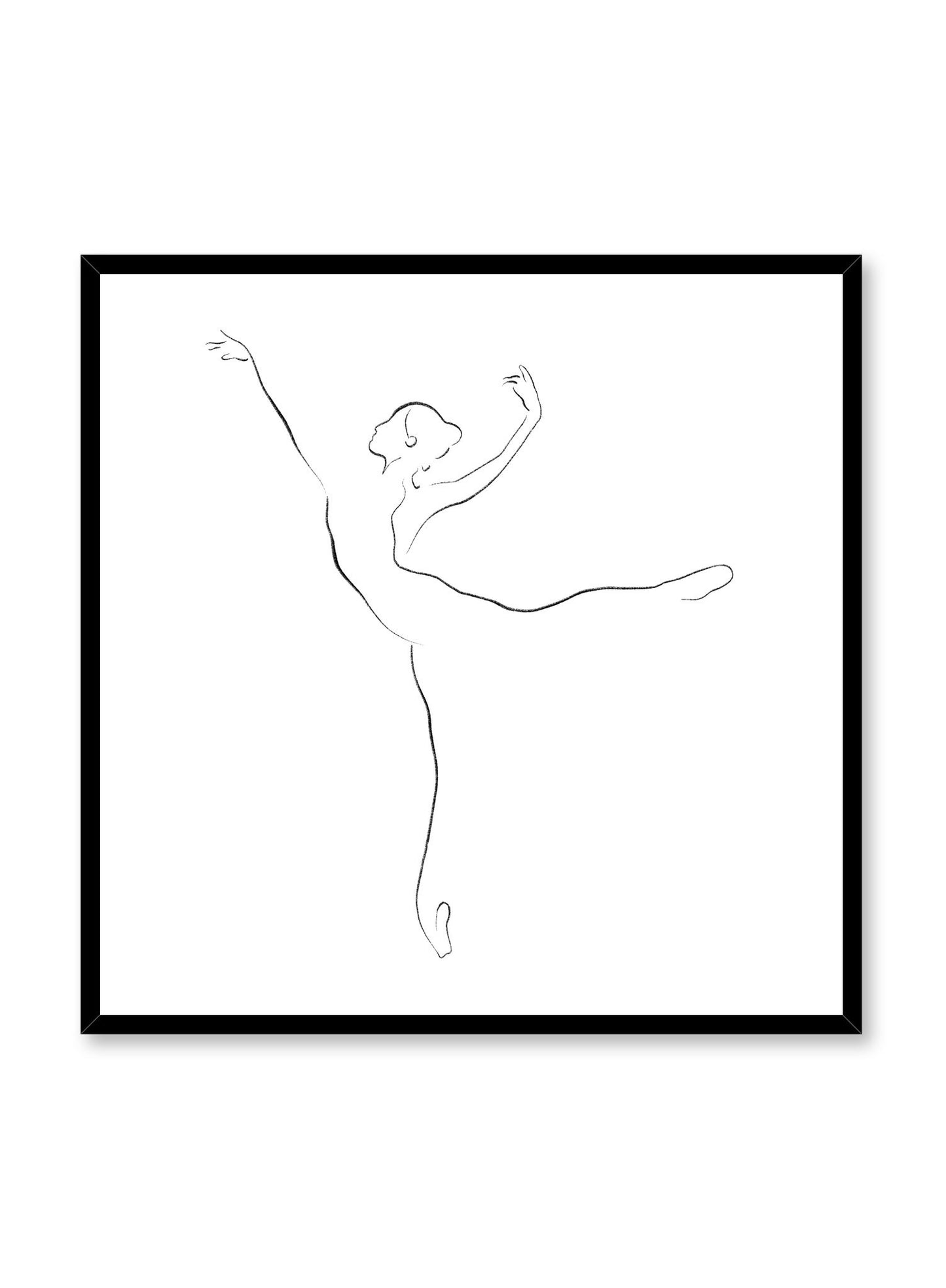 Modern minimalist poster by Opposite Wall with abstract illustration of Arabesque