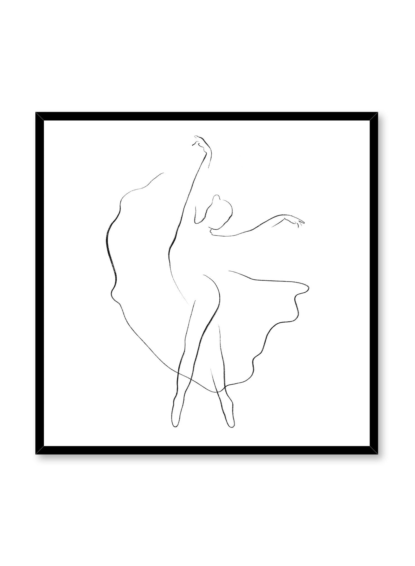 Modern minimalist poster by Opposite Wall with abstract illustration of Attitude