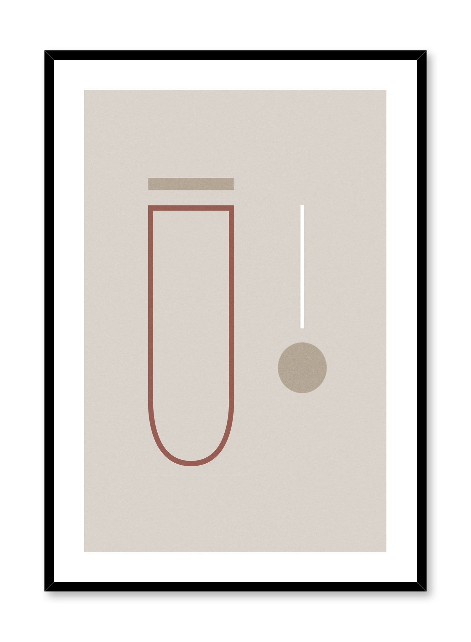 Modern minimalist poster by Opposite Wall with Reminiscent abstract design