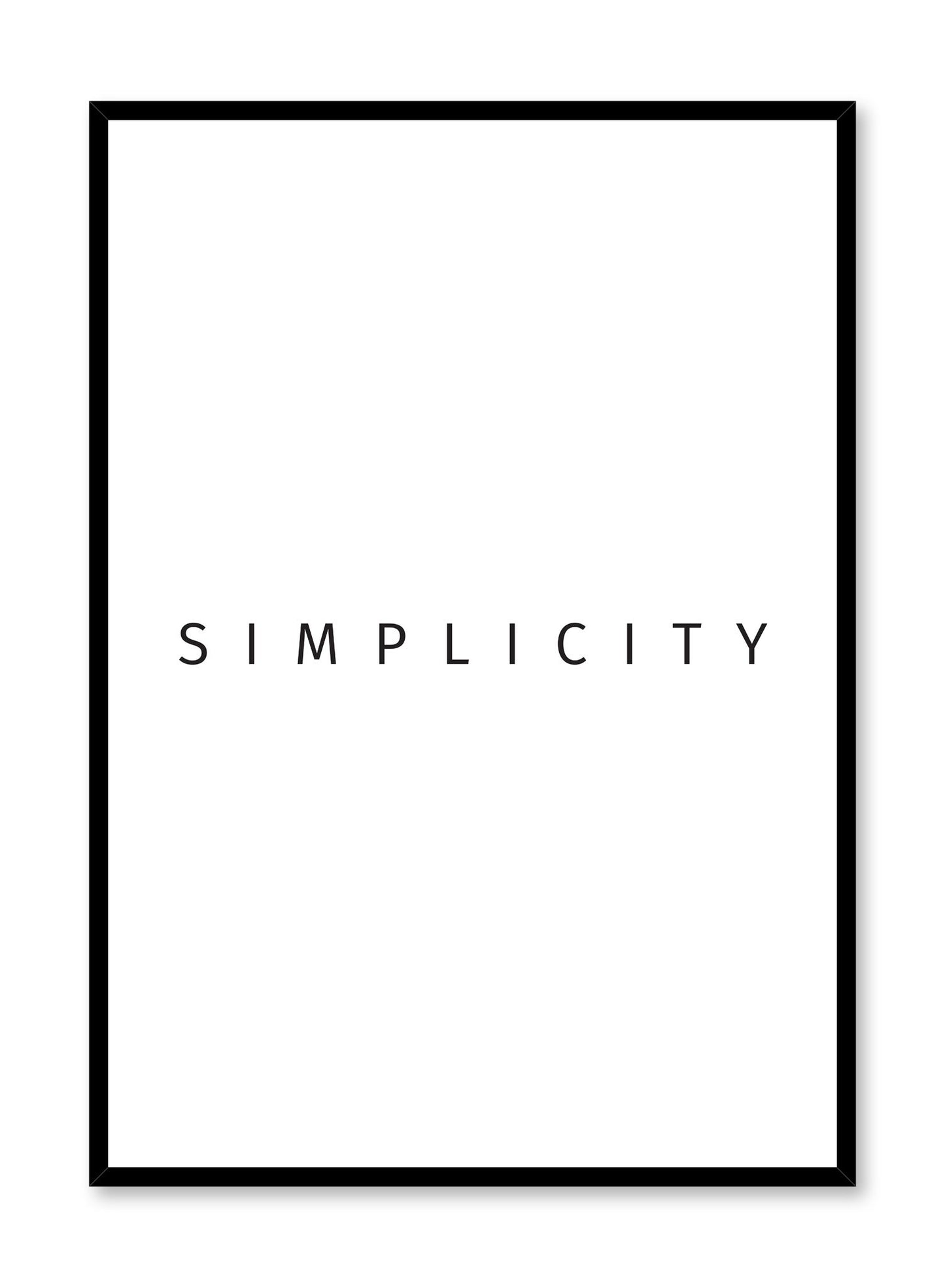 Modern minimalist art print by Opposite Wall with graphic simplicity design