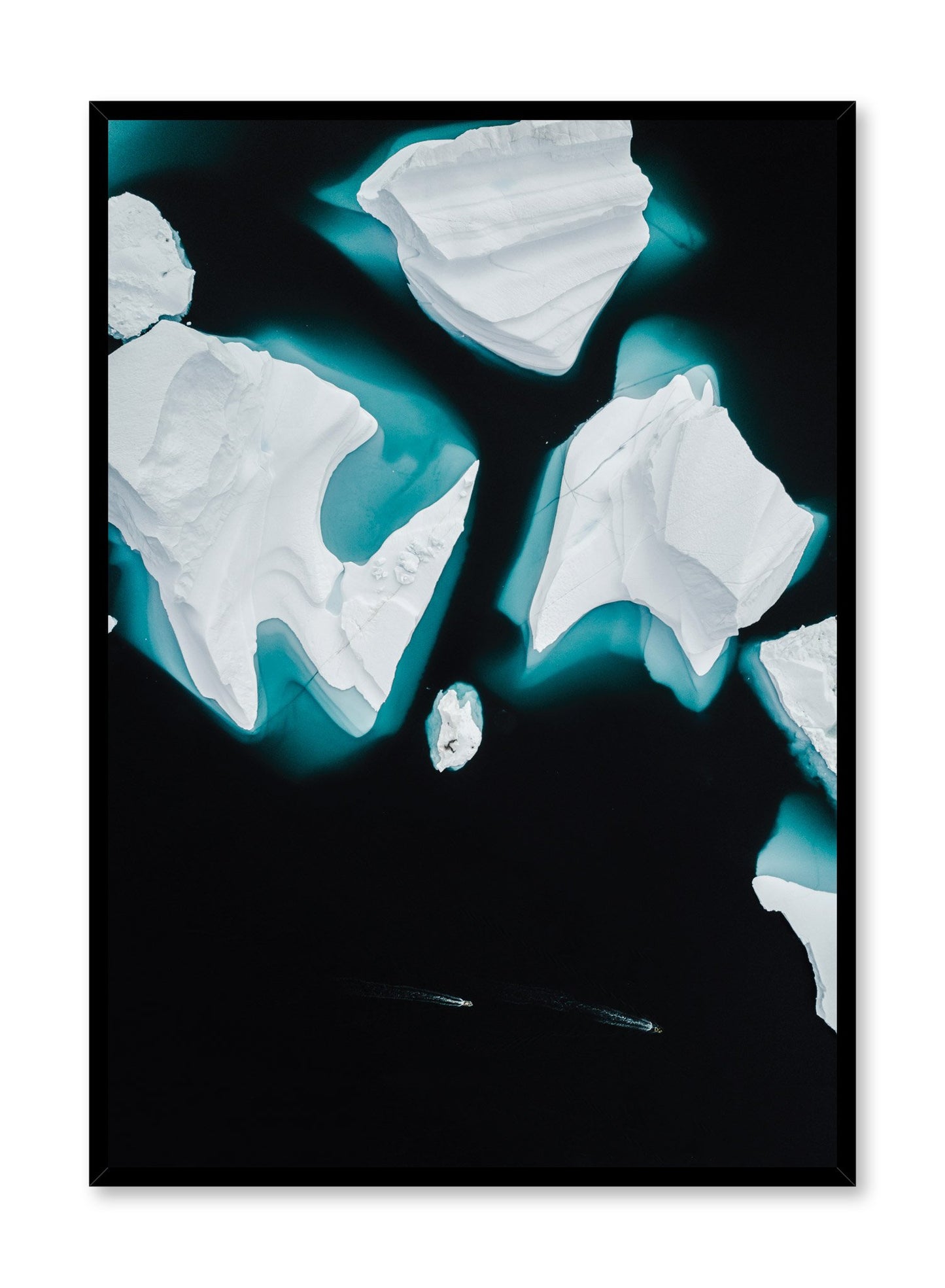 Modern minimalist poster by Opposite Wall with iceberg photography