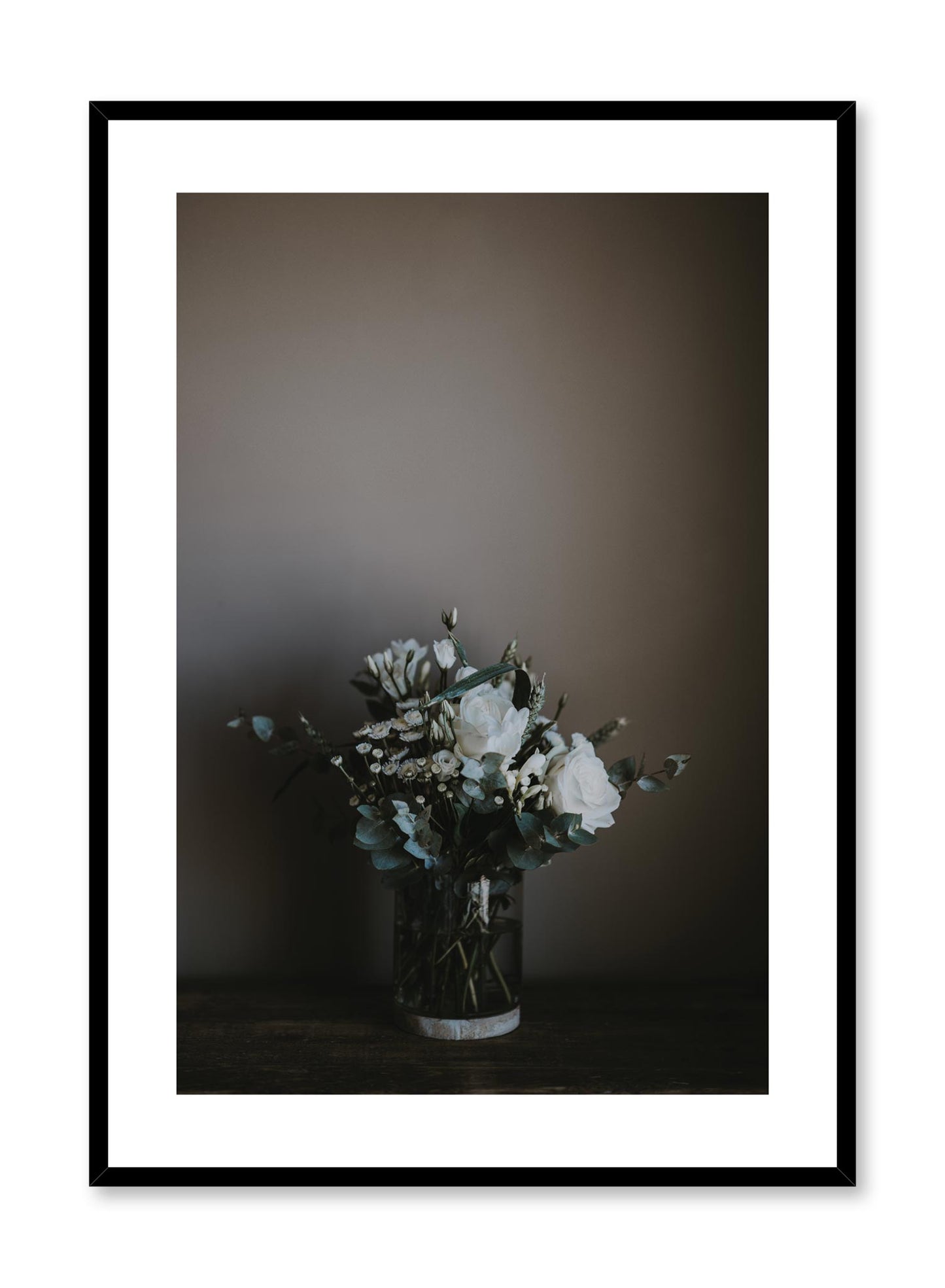 Minimalist design poster by Opposite Wall with elegant bouquet photography