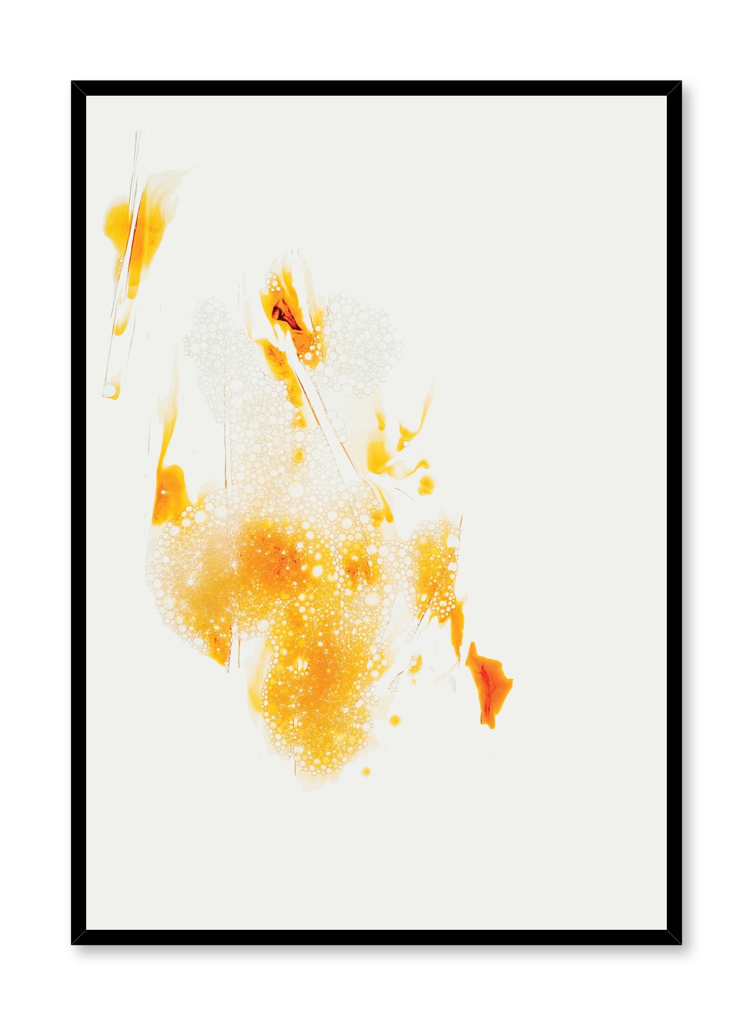 Minimalist design poster by Opposite Wall with Abstract in orange photography