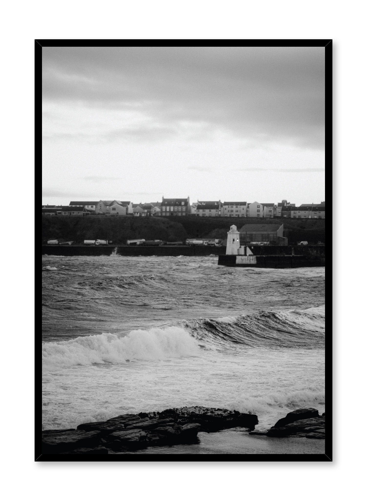 Minimalist design poster by Opposite Wall with Seaside Town photography