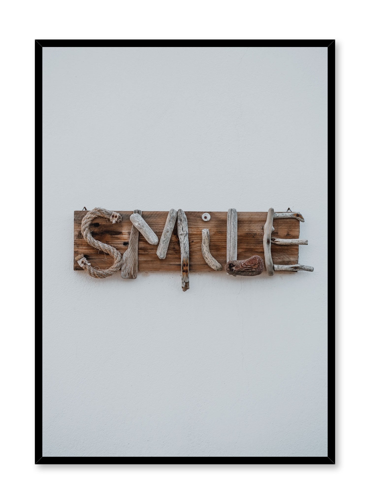 Minimalist design poster by Opposite Wall with Smile Typography