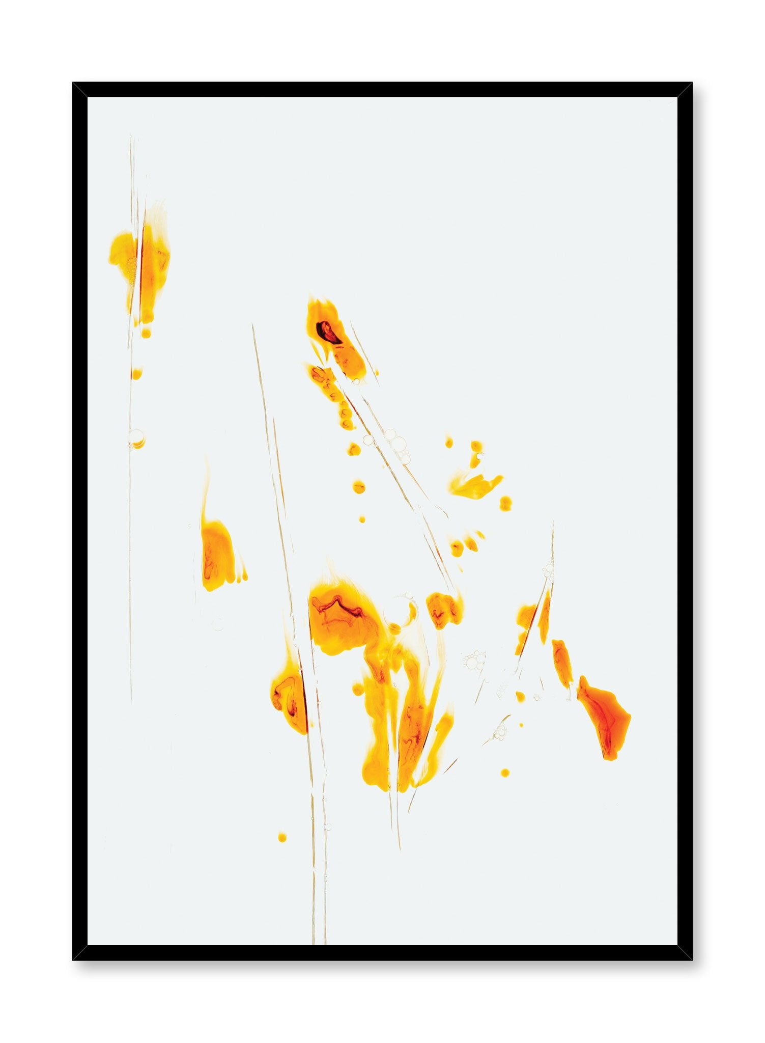Bursts of Orange Abstract Poster | Buy Art Prints at Opposite Wall