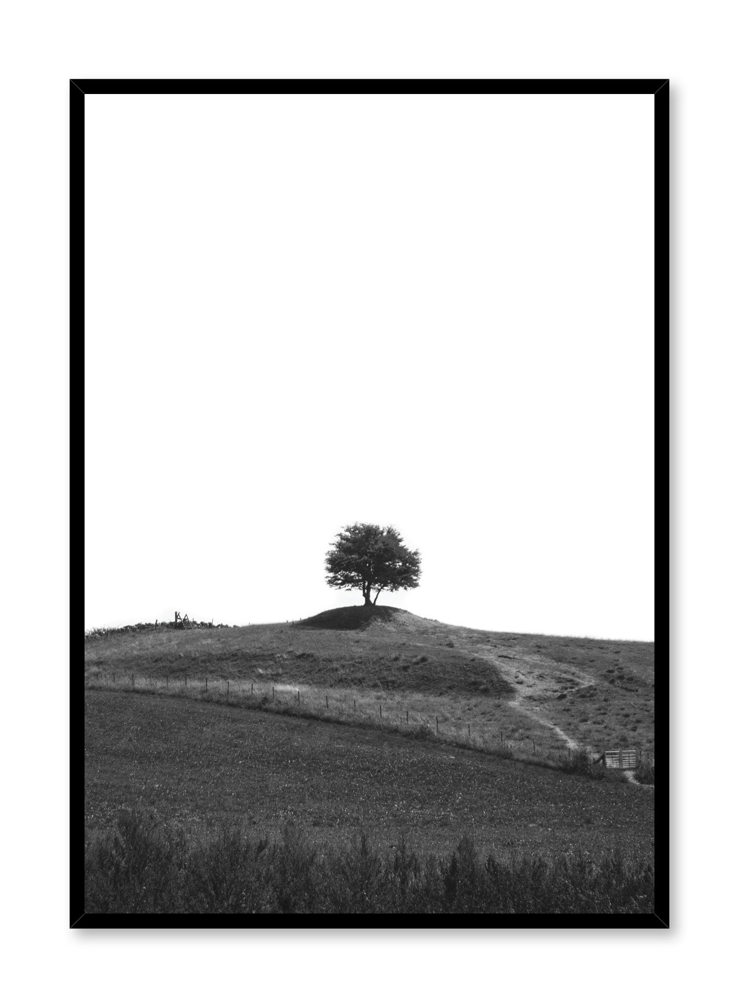Minimalist design poster by Opposite Wall with Lone Tree photography