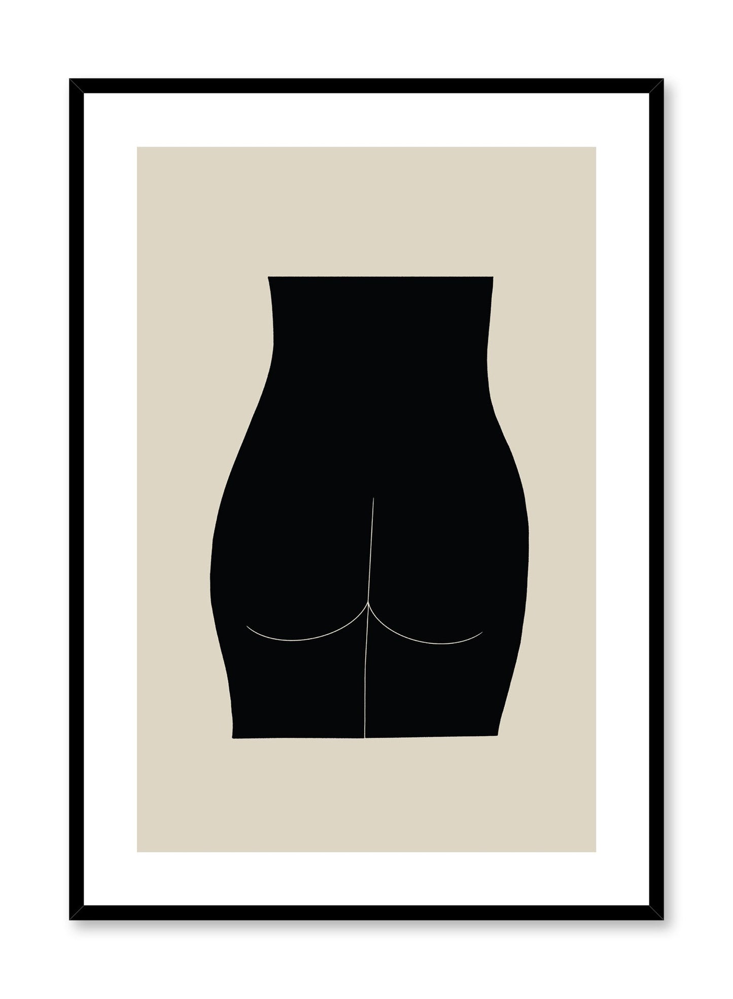 Minimalist design poster by Opposite Wall with abstract woman posterior