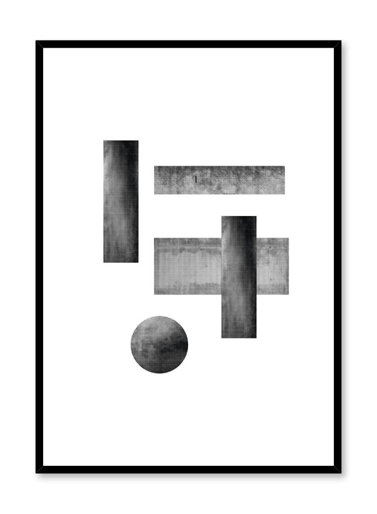 Minimalist design poster by Opposite Wall with abstract rectangle figures