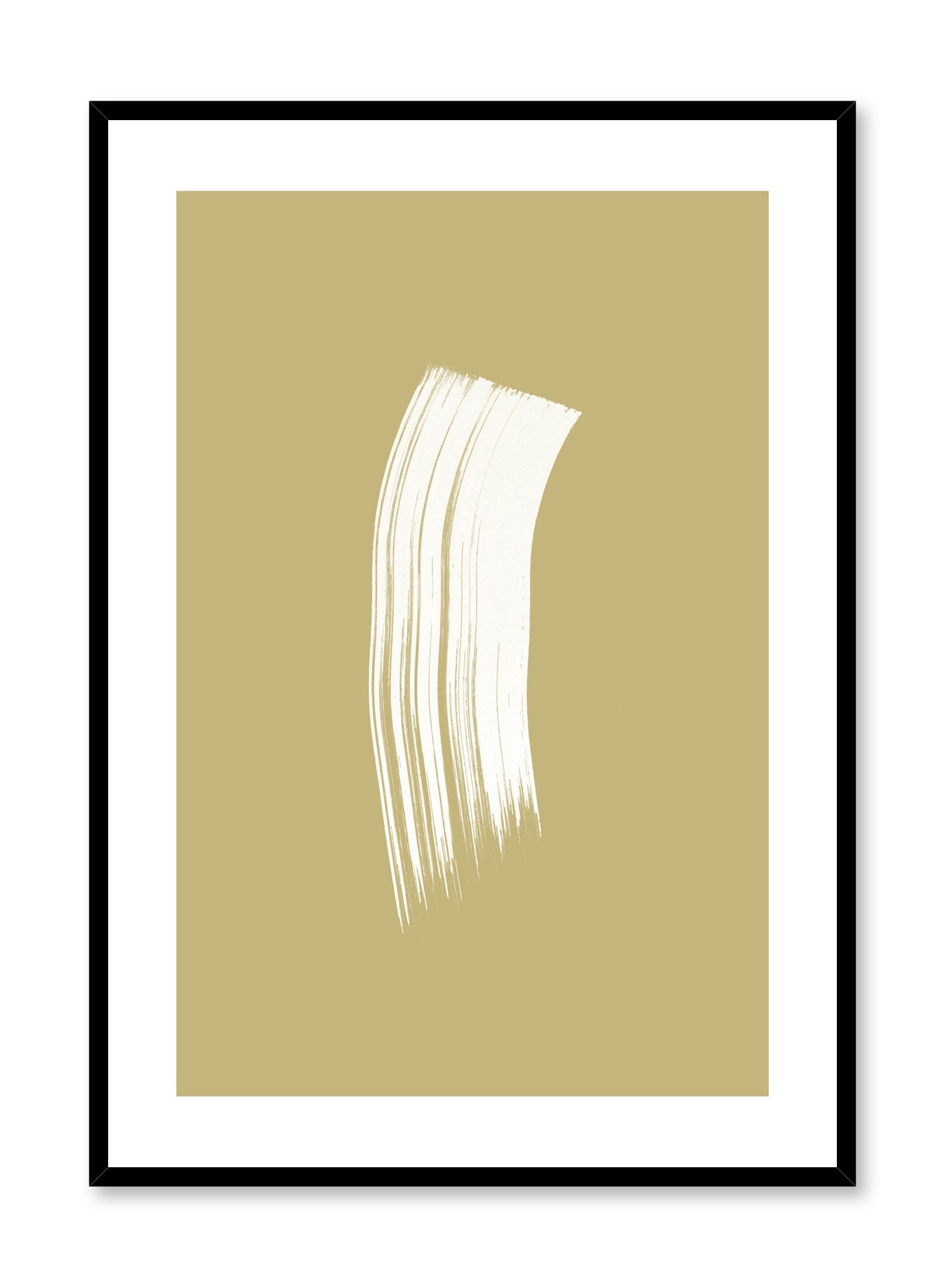 Modern minimalist poster by Opposite Wall with gold and white design