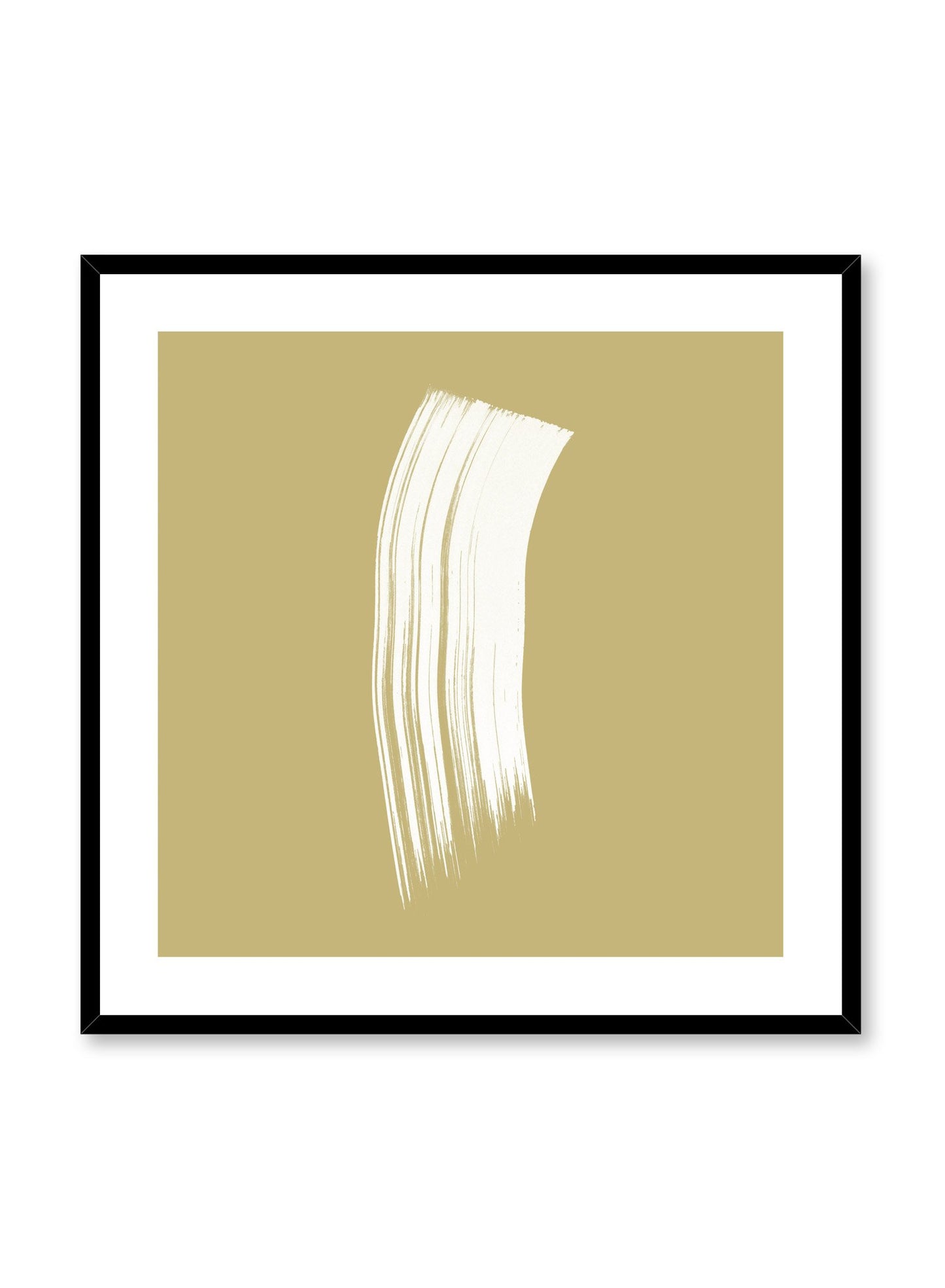 Modern minimalist poster by Opposite Wall with gold and white design in square format