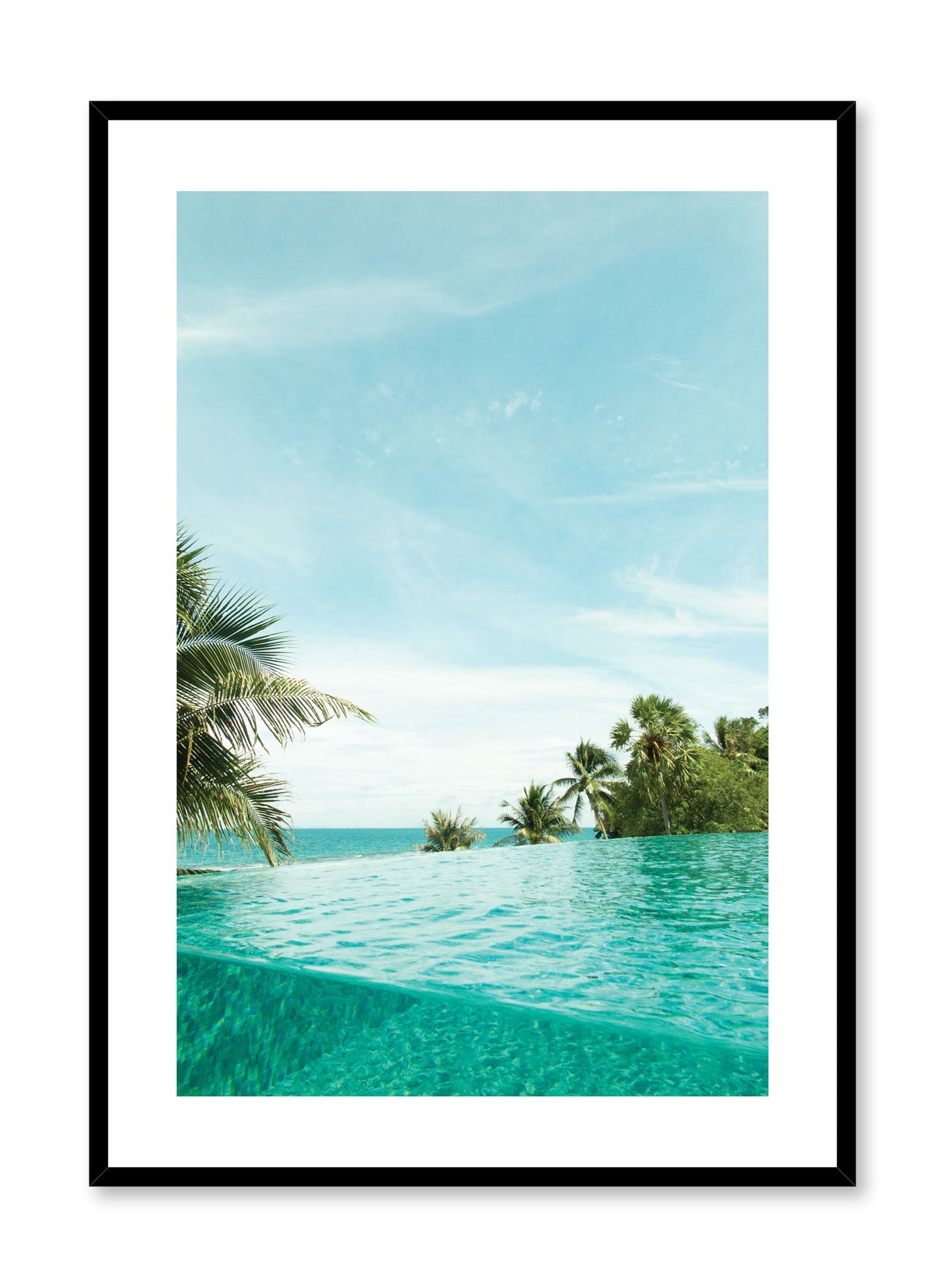 Minimalist design poster by Opposite Wall with photography of palm tree beside pool