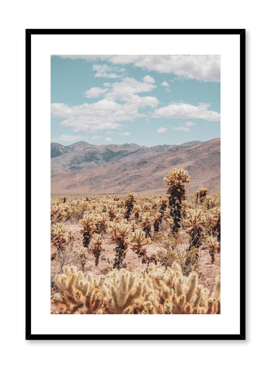 Minimalist design poster by Opposite Wall with landscape photography of desert