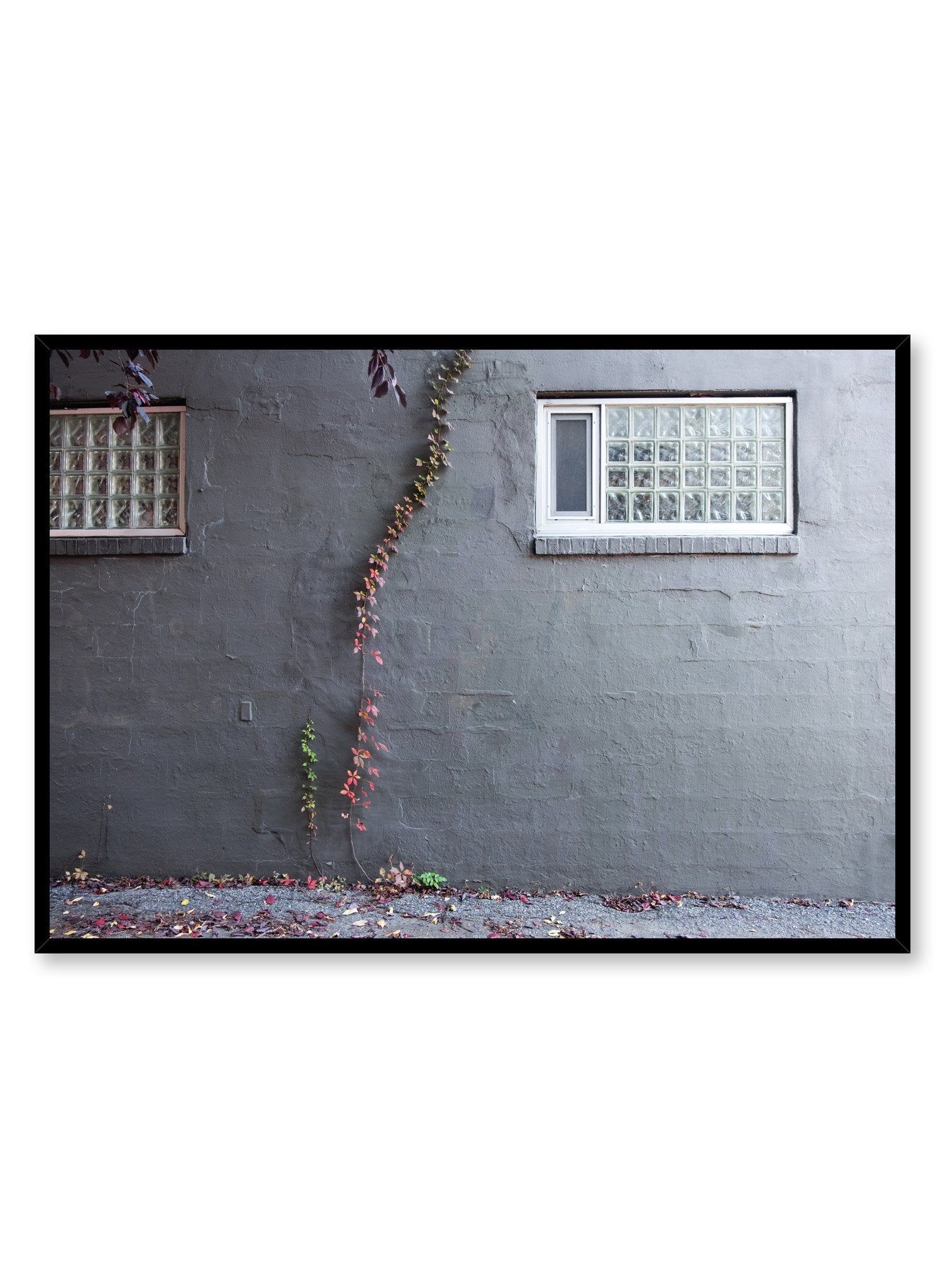 Minimalist design poster by Opposite Wall with urban photography of grey wall