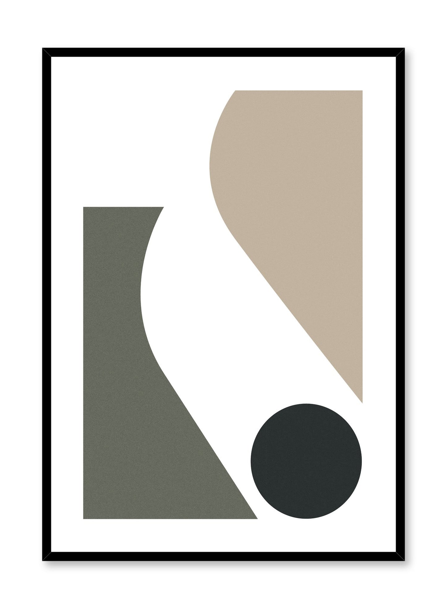 Minimalist design poster by Opposite Wall with abstract curved shapes