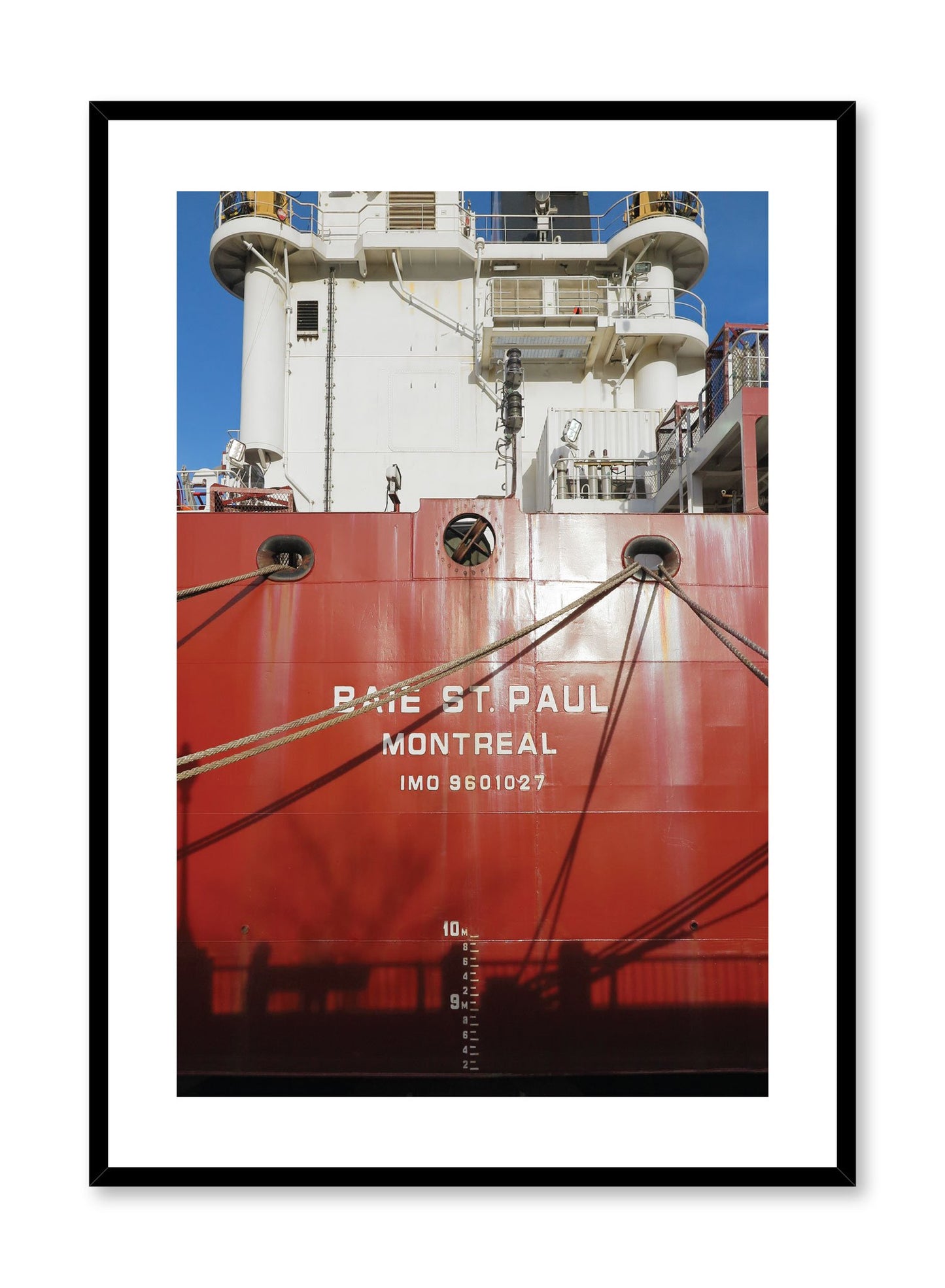 Minimalist design poster by Opposite Wall with urban photography of cargo ship