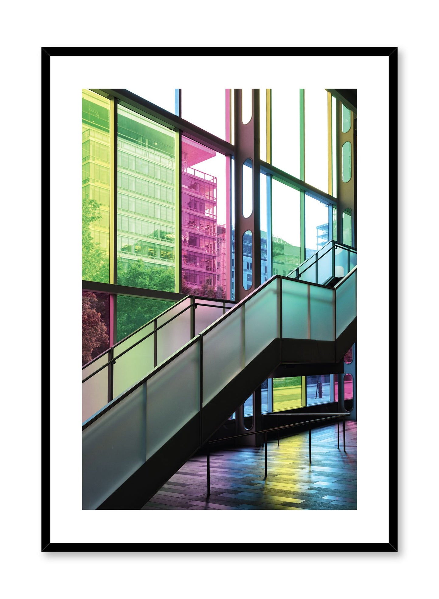 Minimalist design poster by Opposite Wall with urban photography of Montreal Palais des congrès