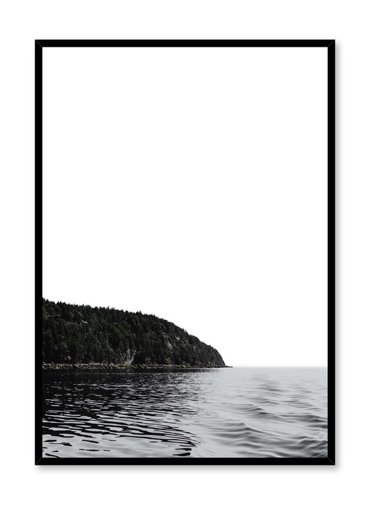 Minimalist design poster by Opposite Wall with nature photography of Vancouver Island and ocean