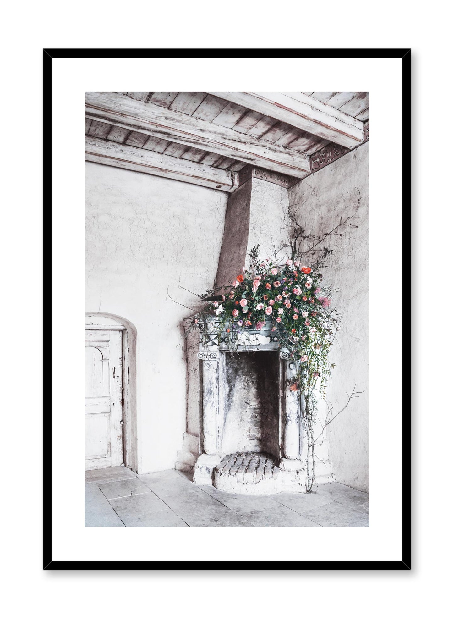 Minimalist design floral photography poster of Corner Bouquet by Love Warriors Creative Studio - Buy at Opposite Wall
