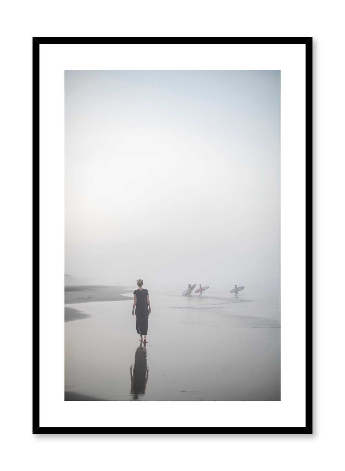 Minimalist design beach photography poster of All is Calm by Love Warriors Creative Studio - Buy at Opposite Wall