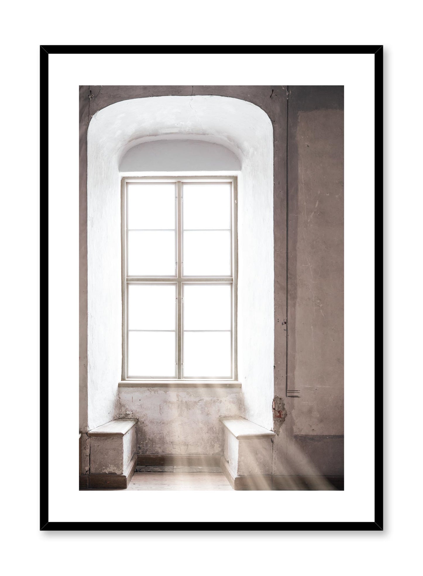 Minimalist design photography poster of Rays of Light window by Love Warriors Creative Studio - Buy at Opposite Wall