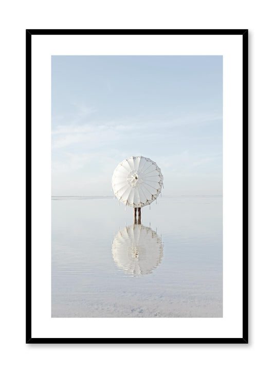 Minimalist design photography poster of Umbrella's Reflection by Love Warriors Creative Studio - Buy at Opposite Wall
