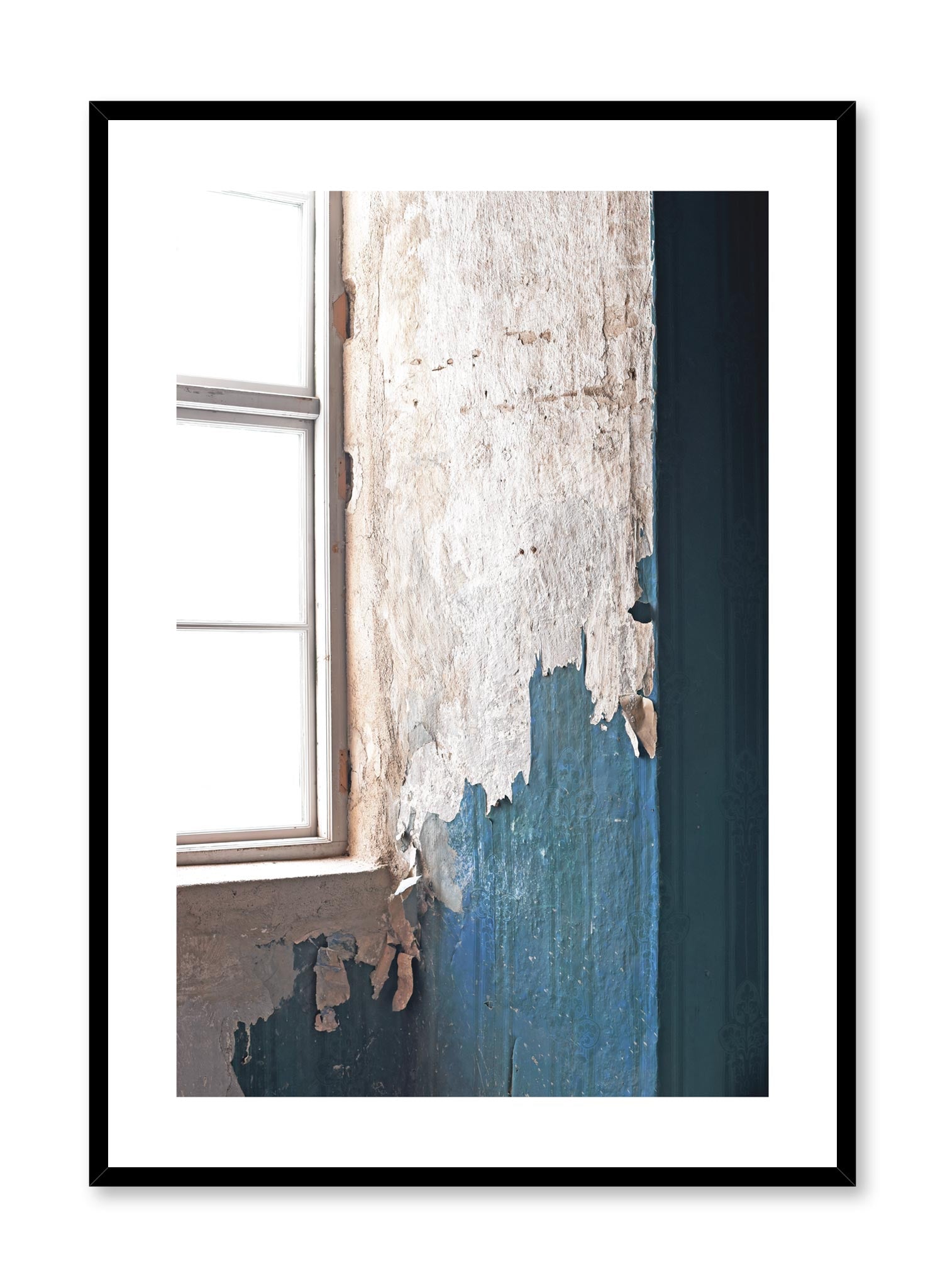 Minimalist design photography poster of peeling paint by Love Warriors Creative Studio - Buy at Opposite Wall