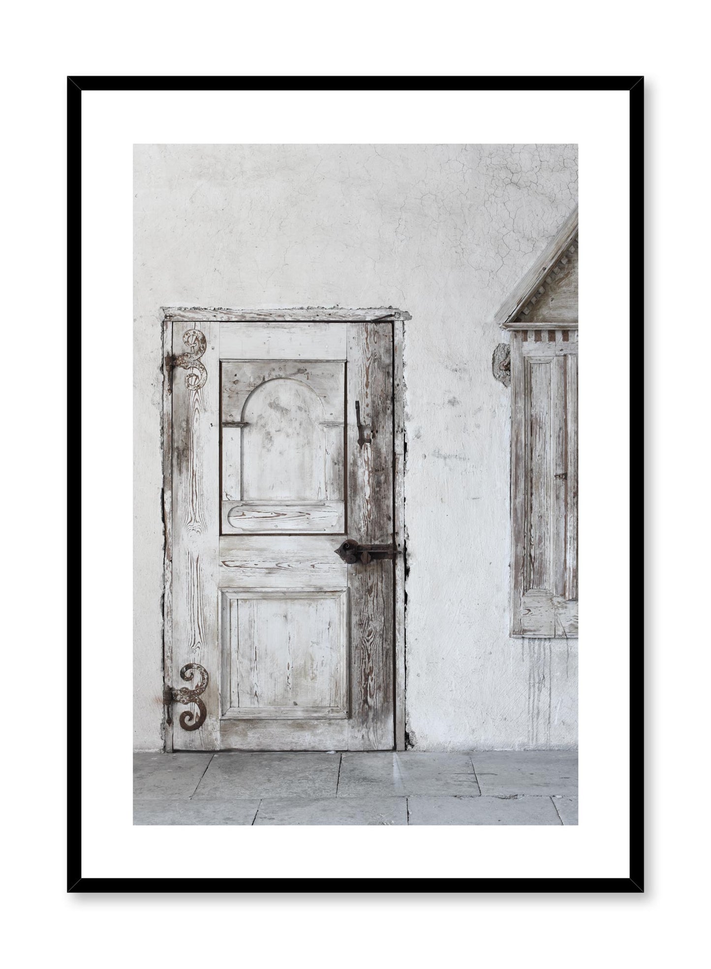 Minimalist design photography poster of Antique Door by Love Warriors Creative Studio - Buy at Opposite Wall