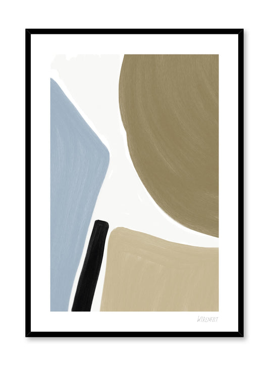Modern minimalist poster by Opposite Wall with abstract paint design Intersection
