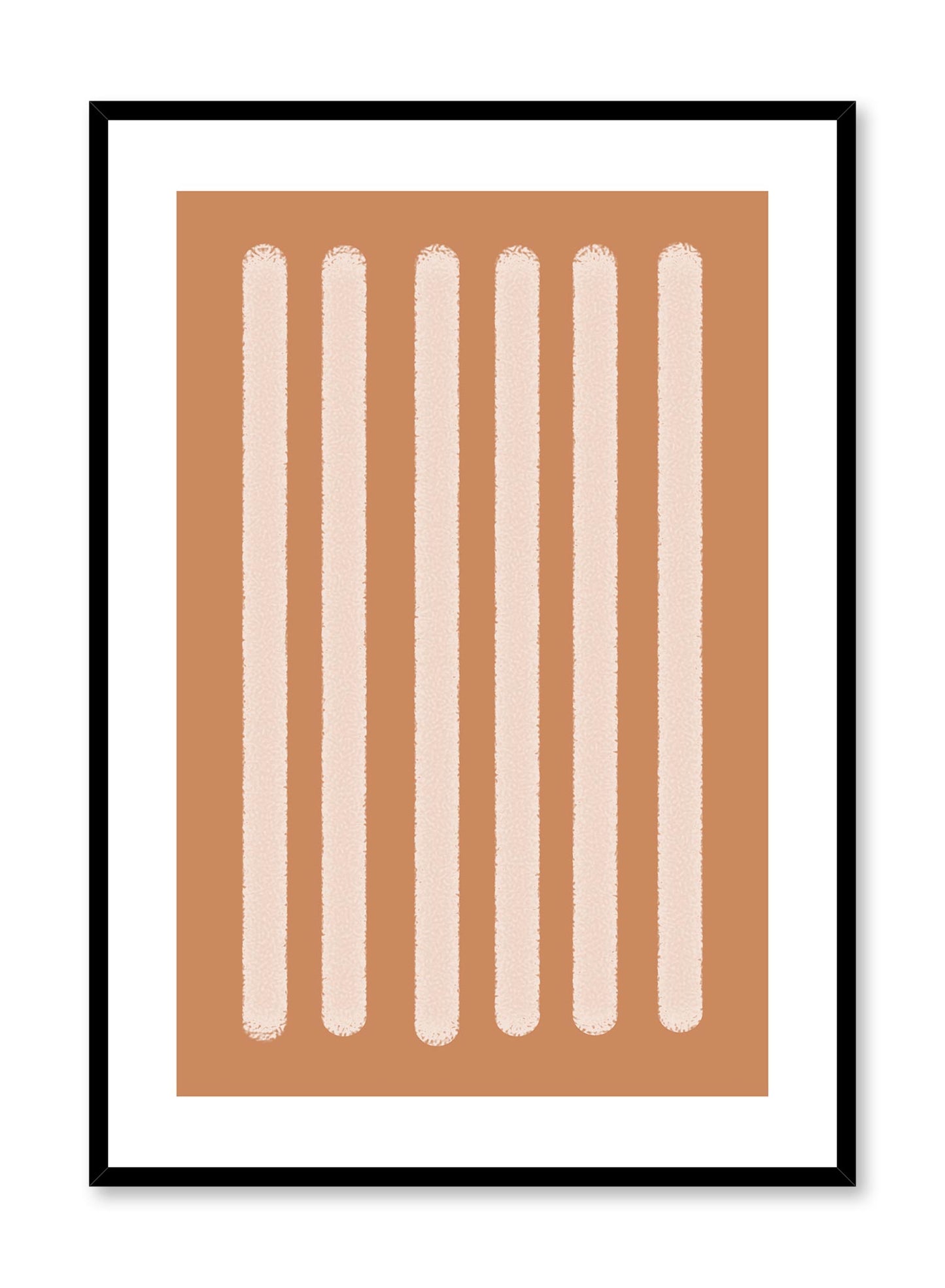 Minimalist design poster by Opposite Wall with abstract orange rectangle shapes