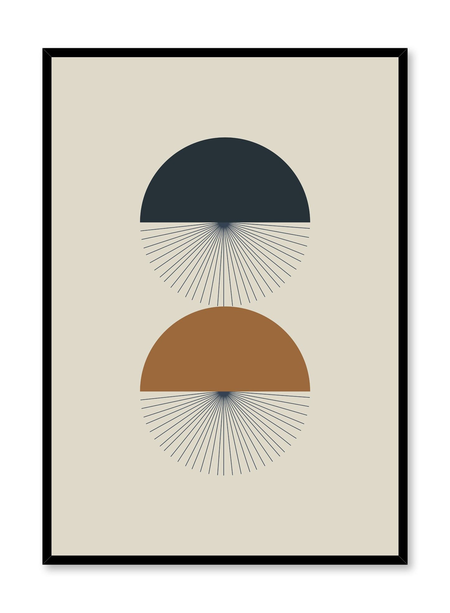 Minimalist design poster by Opposite Wall with Swift Motion abstract graphic design of two circles