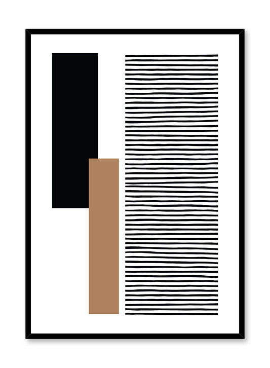 Modern minimalist poster by Opposite Wall with abstract design poster Organized by Toffie Affichiste