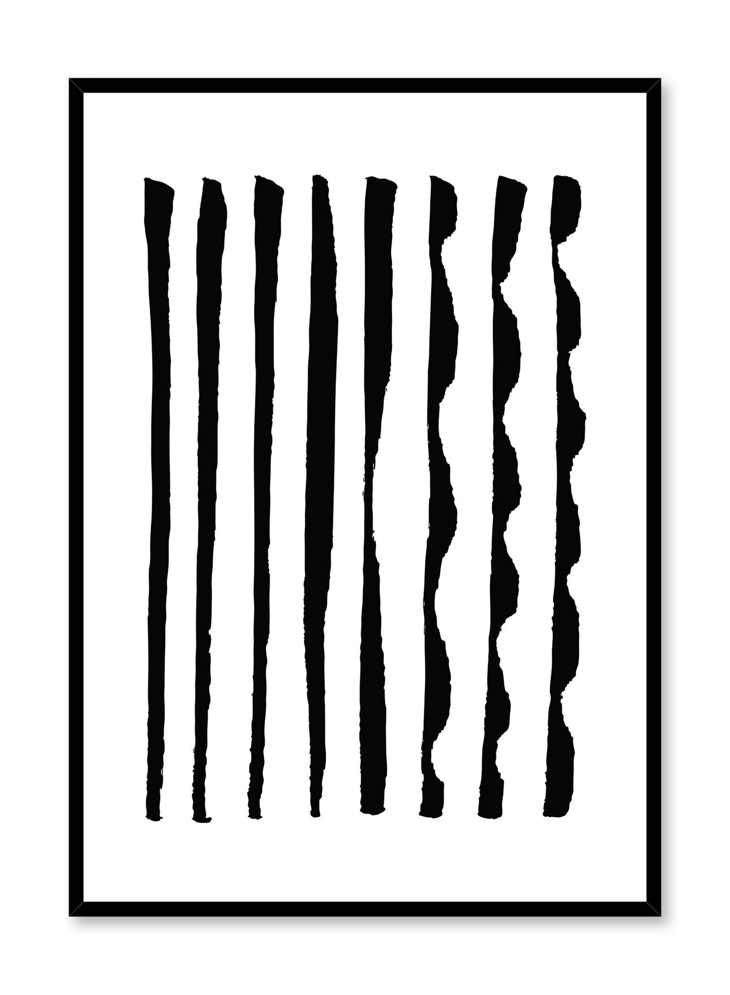 Modern minimalist poster by Opposite Wall with abstract design of Different Together by Toffie Affichiste