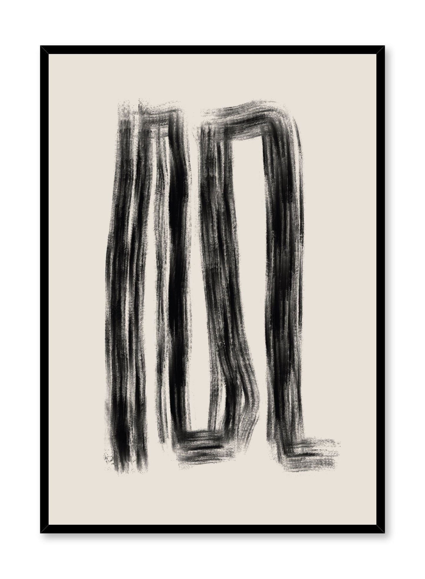 Modern minimalist poster by Opposite Wall with abstract design of Dead Ends by Toffie Affichiste