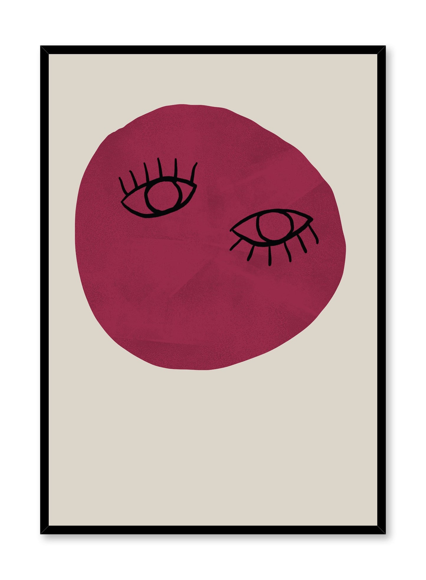Modern minimalist poster by Opposite Wall with abstract design poster of Unconventional Beauty by Toffie Affichiste
