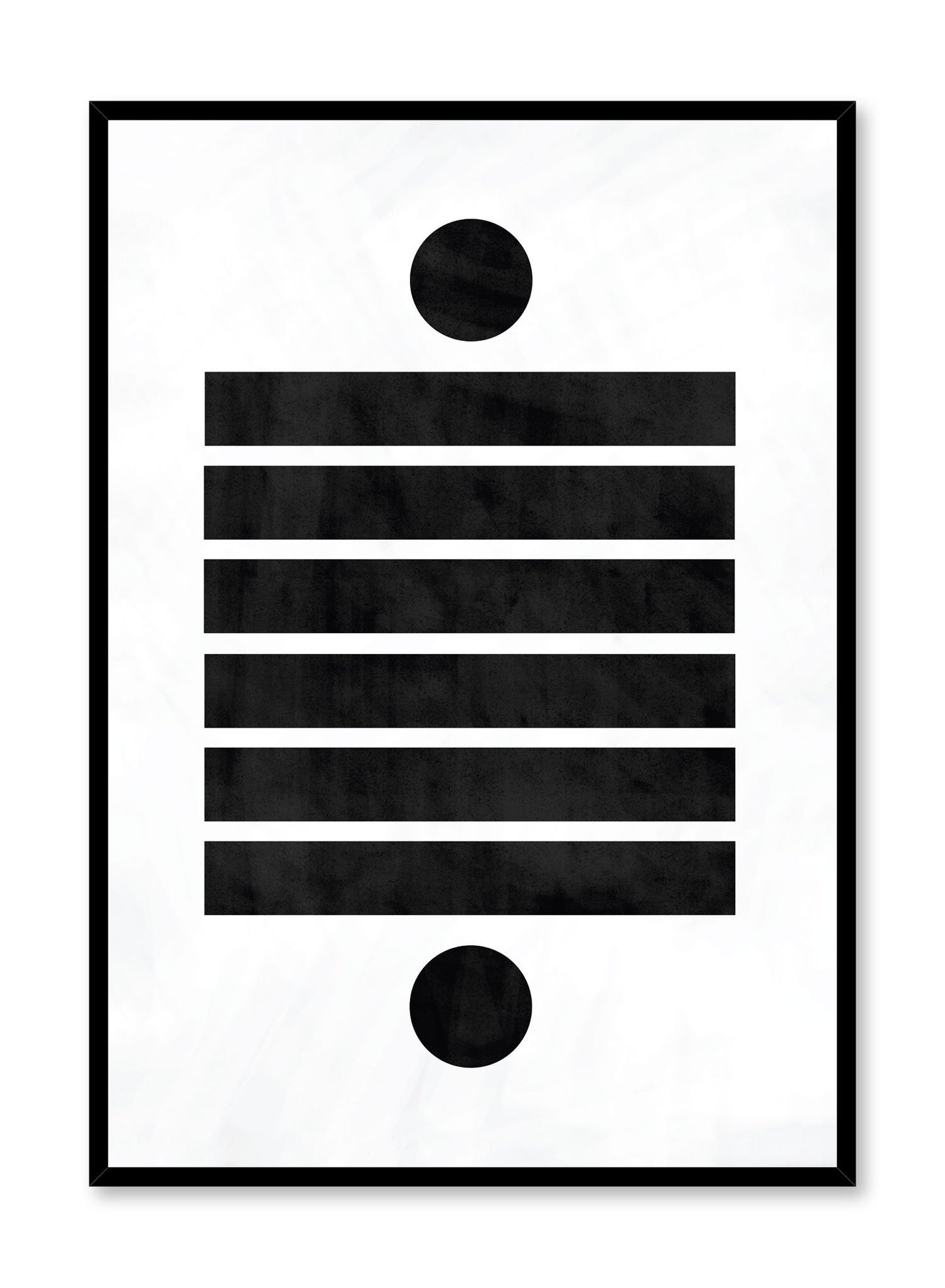 Modern minimalist poster by Opposite Wall with abstract design of Dominos by Toffie Affichiste