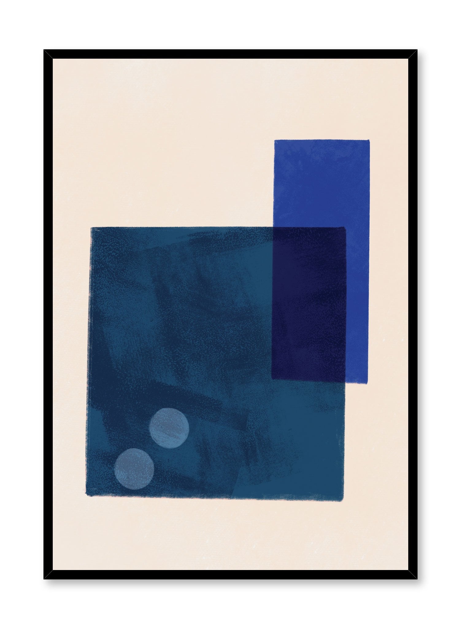 Modern minimalist poster by Opposite Wall with abstract design of Trapped by Toffie Affichiste